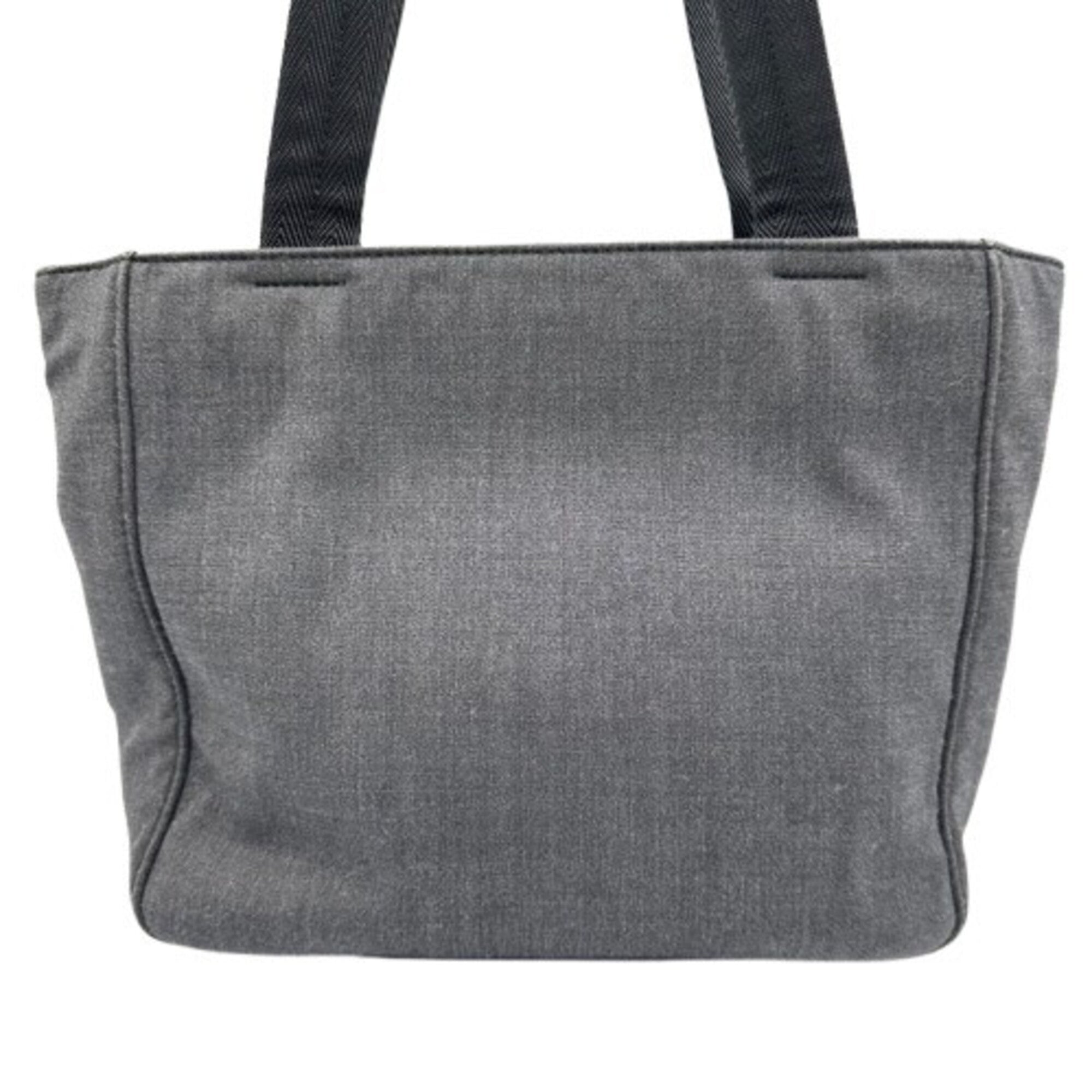 Pradasports Gray Denim Handbag (Pre-Owned)