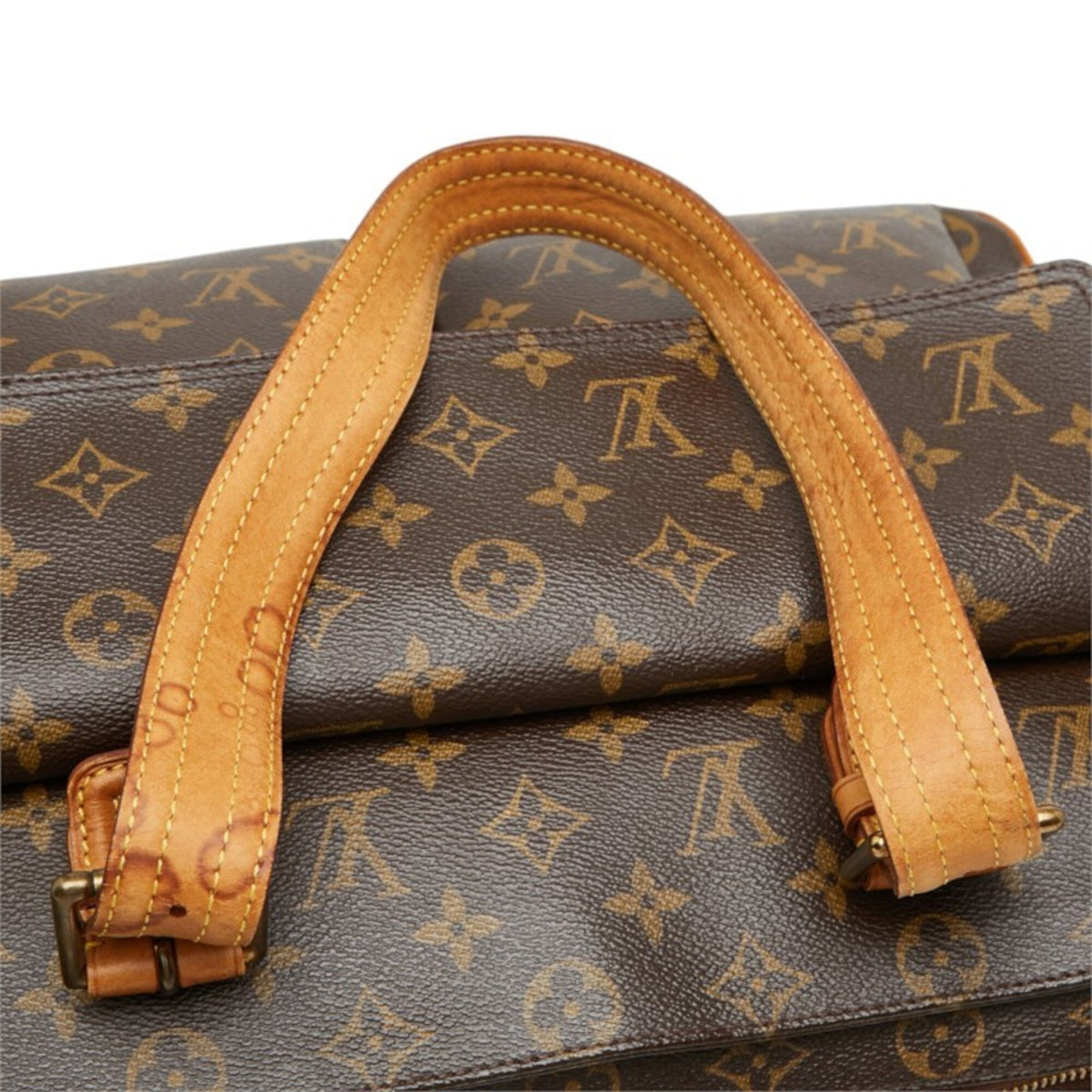 Louis Vuitton Brown Monogram Pvc Leather Shoulder Bag Tote Bag (Pre-Owned)