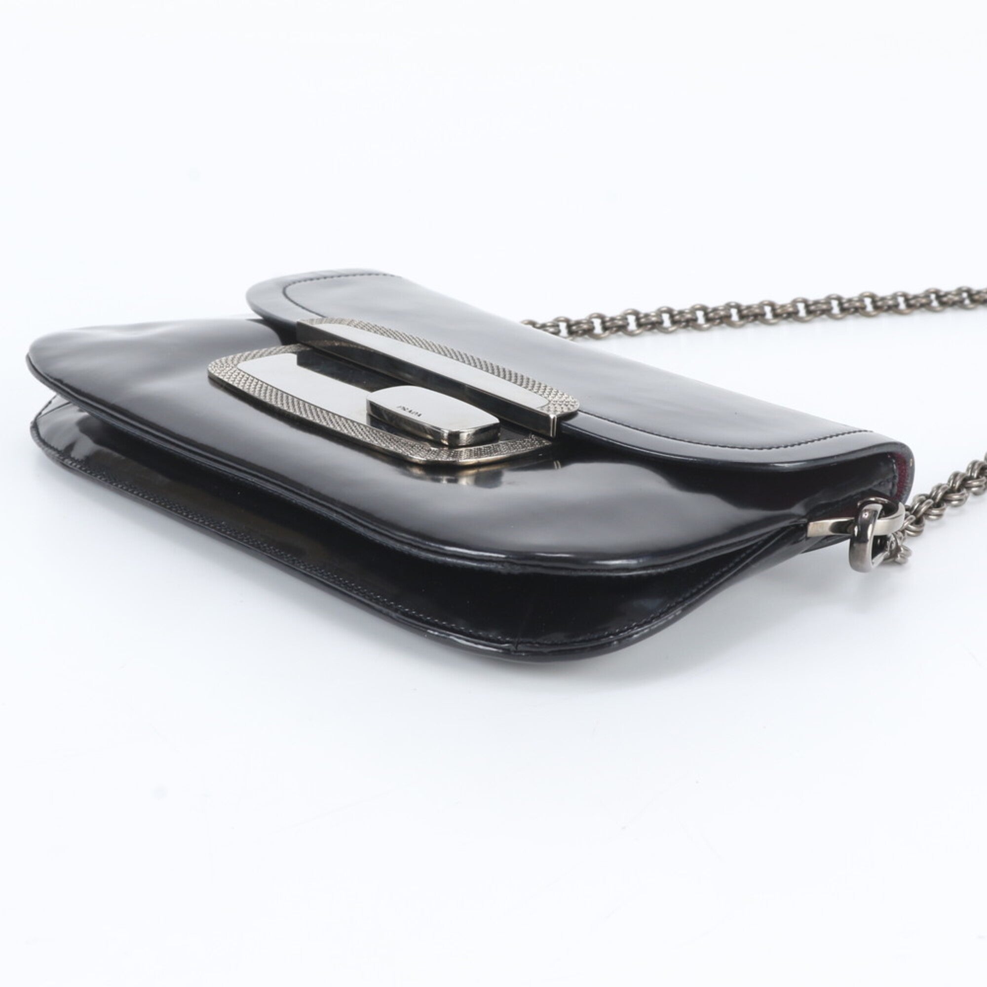 Prada Black Leather Handbag Shoulder Bag (Pre-Owned)