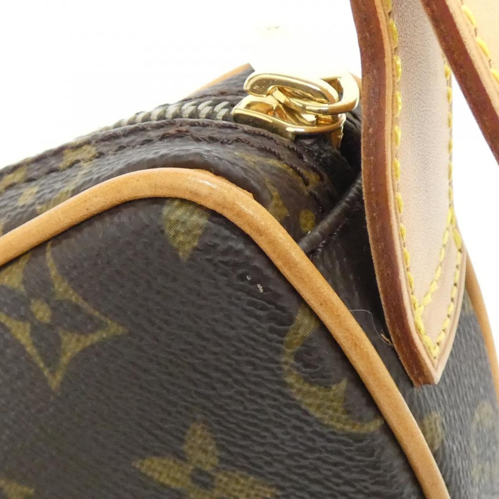 Louis Vuitton Marron Coated Canvas Pochette Shoulder Bag (Pre-Owned)