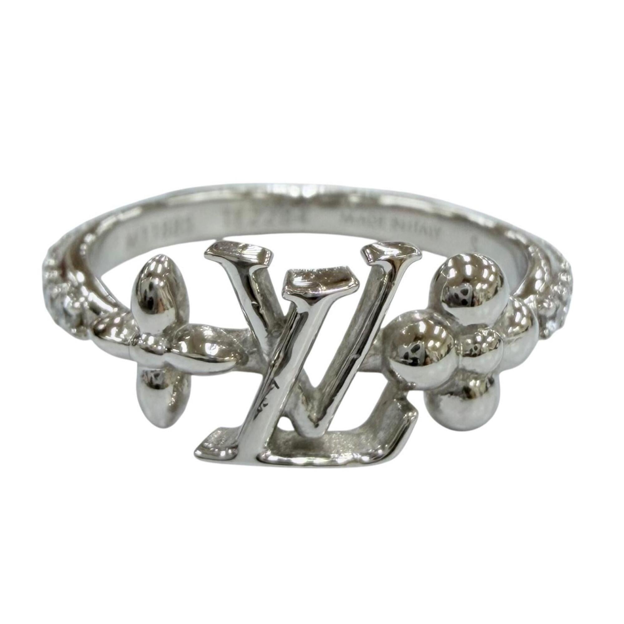 Louis Vuitton Silver Band Ring (Pre-Owned)