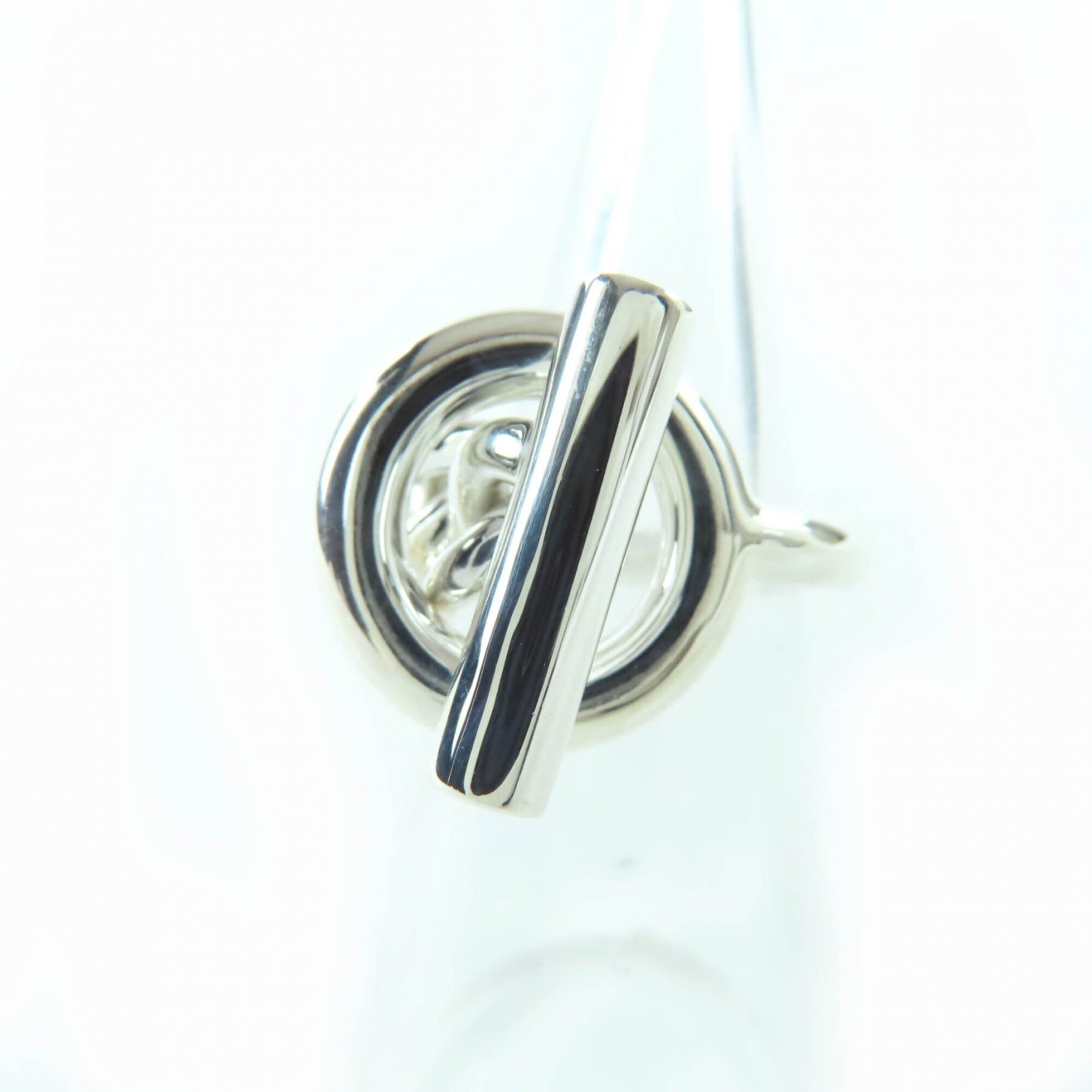 Hermes Silver 925 Band Ring (Pre-Owned)