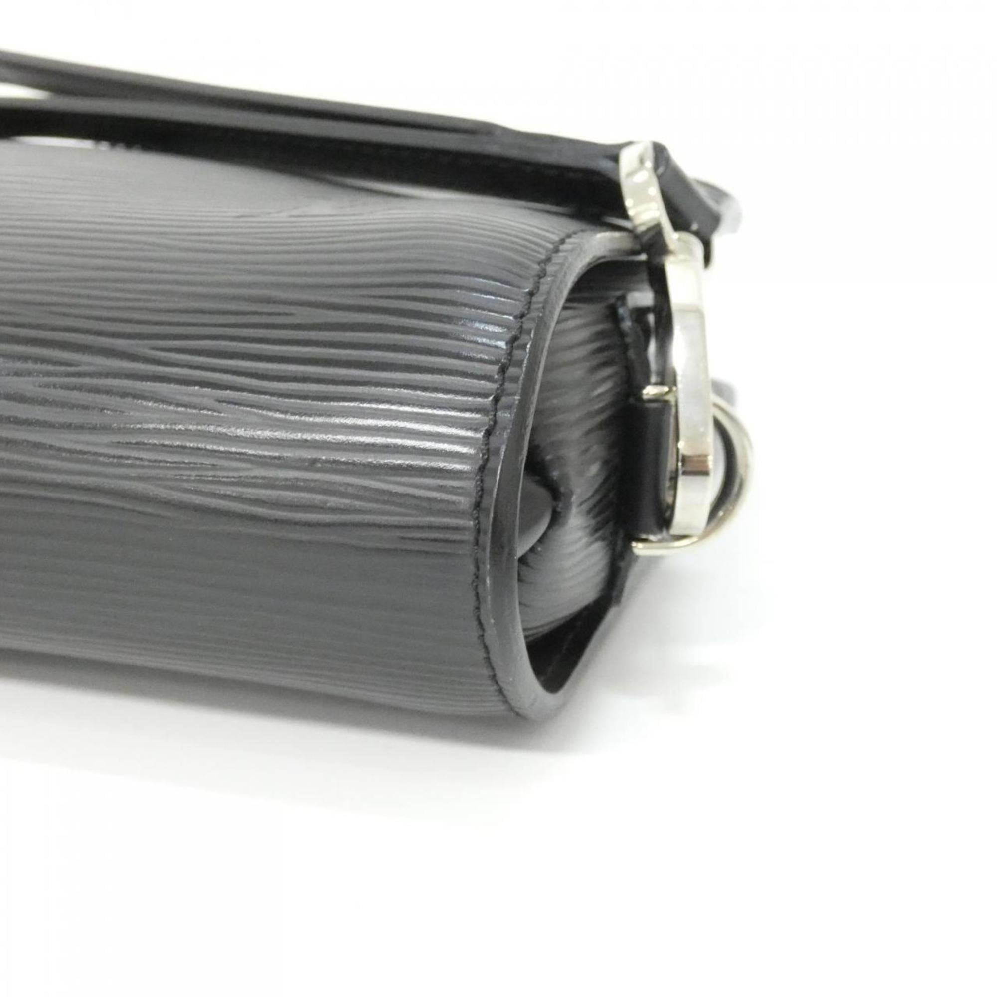 Louis Vuitton Black Leather Clutch Bag (Pre-Owned)