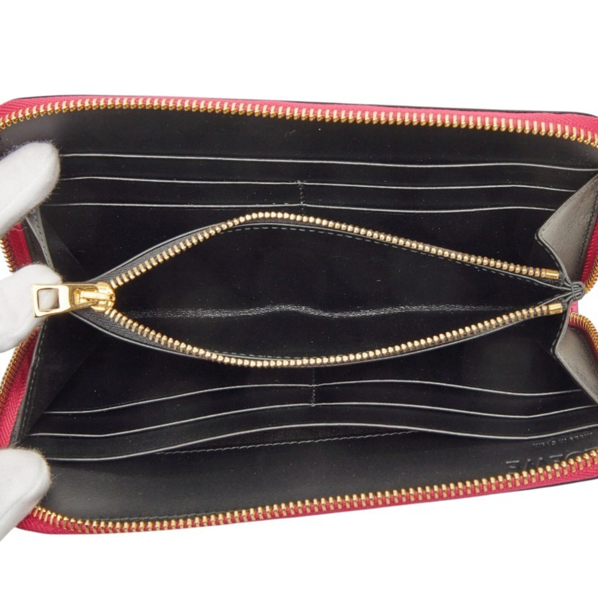 Loewe Pink Leather Long Wallet (Bi-Fold) (Pre-Owned)