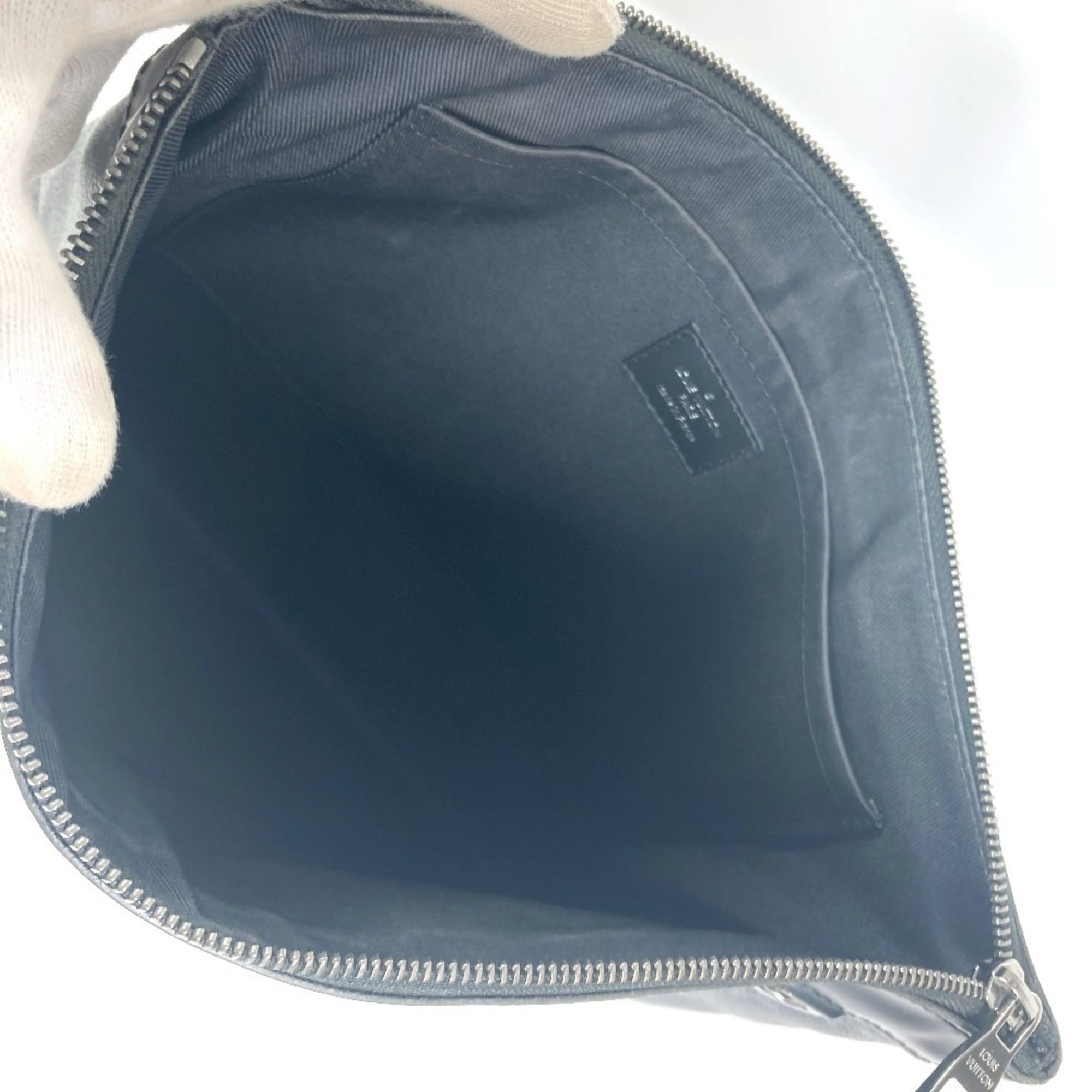 Louis Vuitton Black Monogram Eclipse Monogram Eclipse Clutch Bag Pochette Pouch (Pre-Owned)