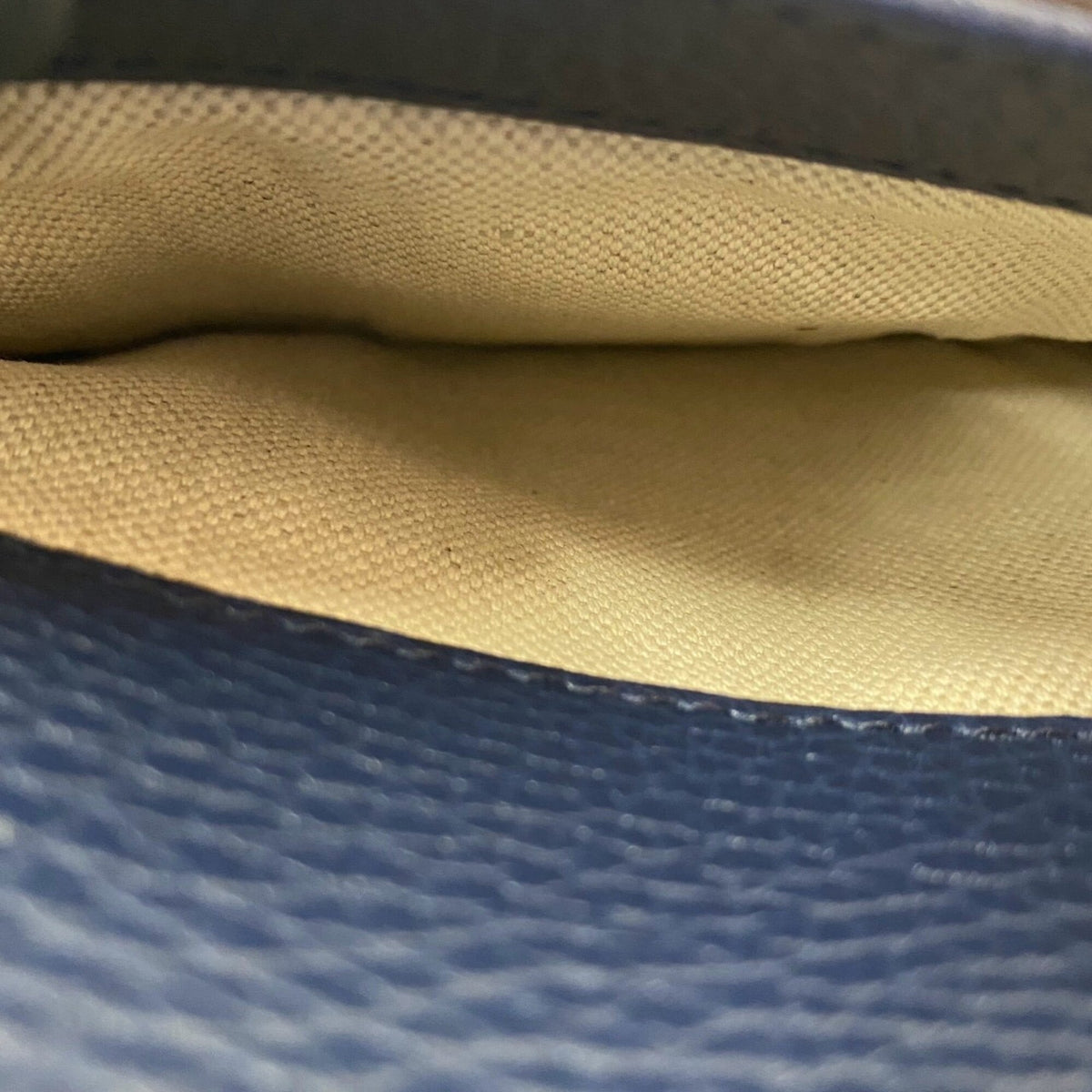 Gucci Navy Leather Shoulder Bag (Pre-Owned)