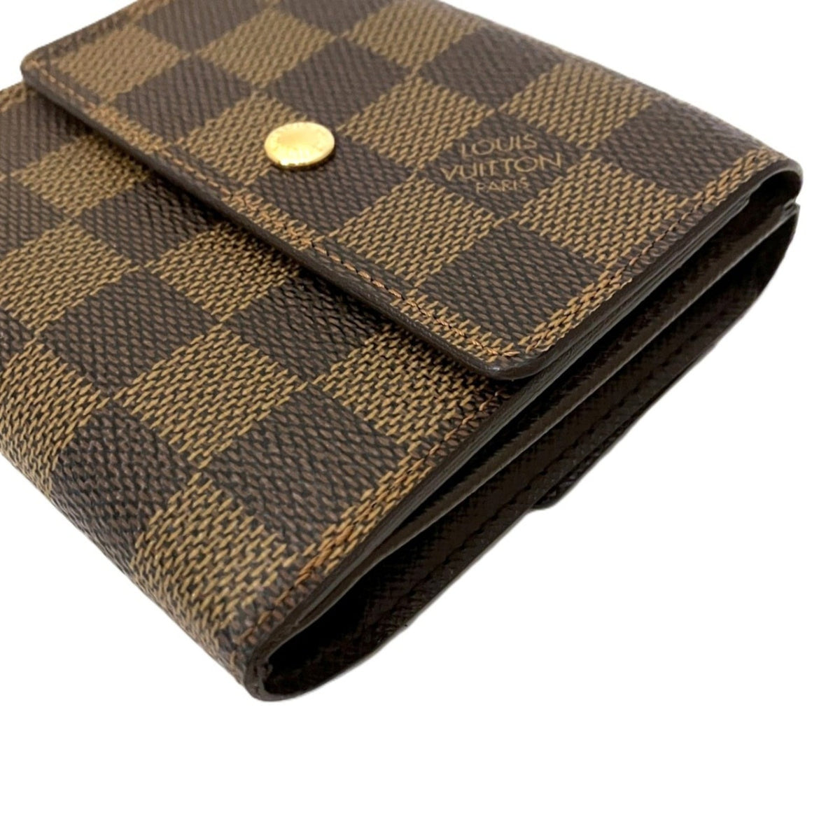 Louis Vuitton Brown Pvc Leather Wallet (Tri-Fold) (Pre-Owned)