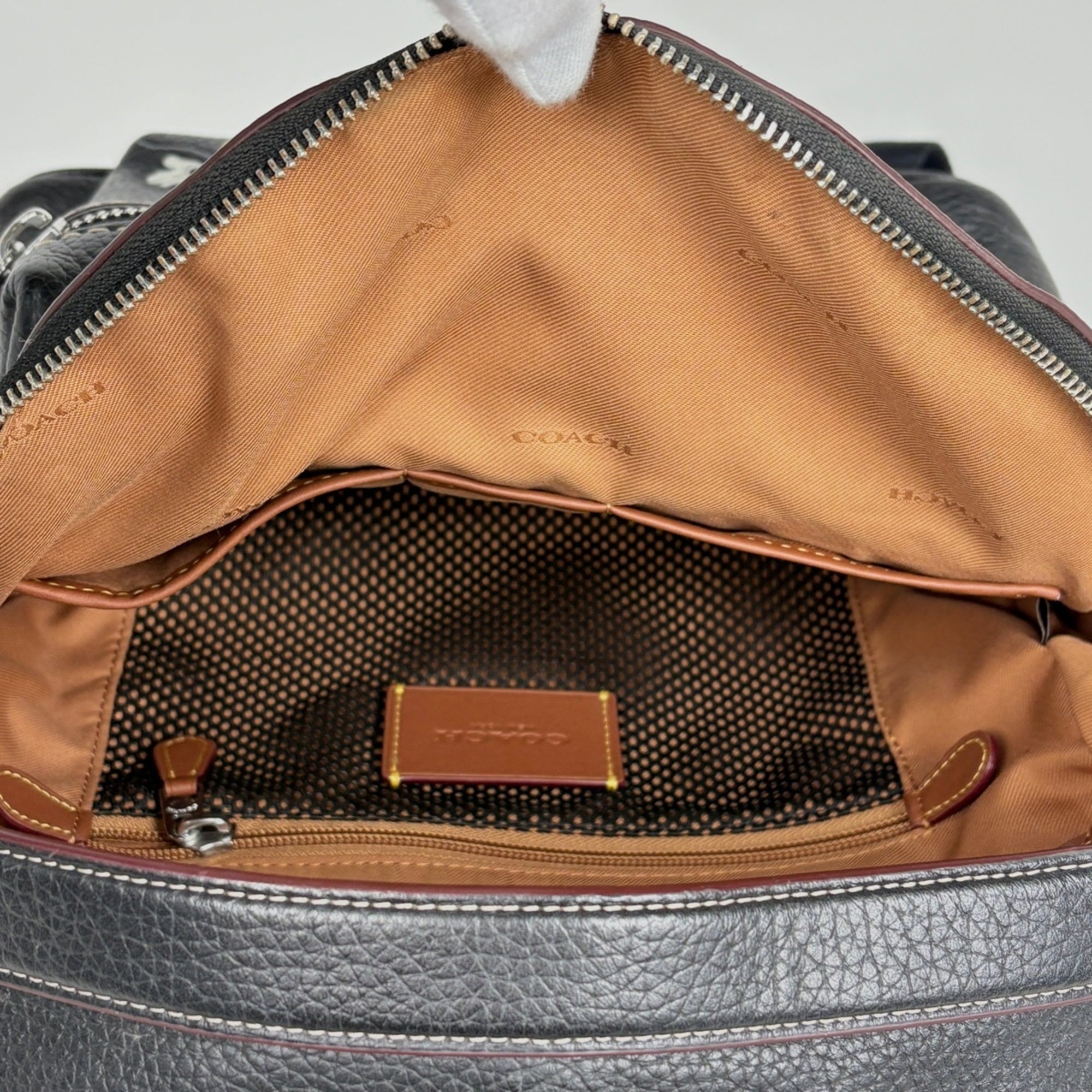 Coach Black Leather Backpack (Pre-Owned)