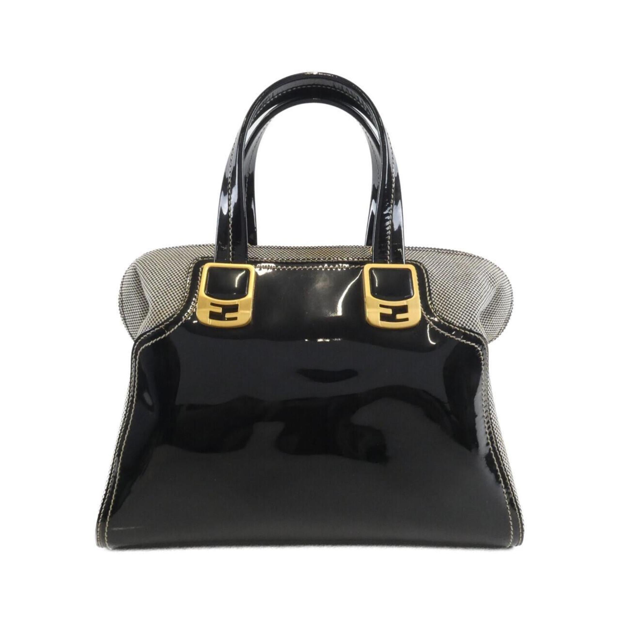 Fendi Black Canvas Handbag (Pre-Owned)