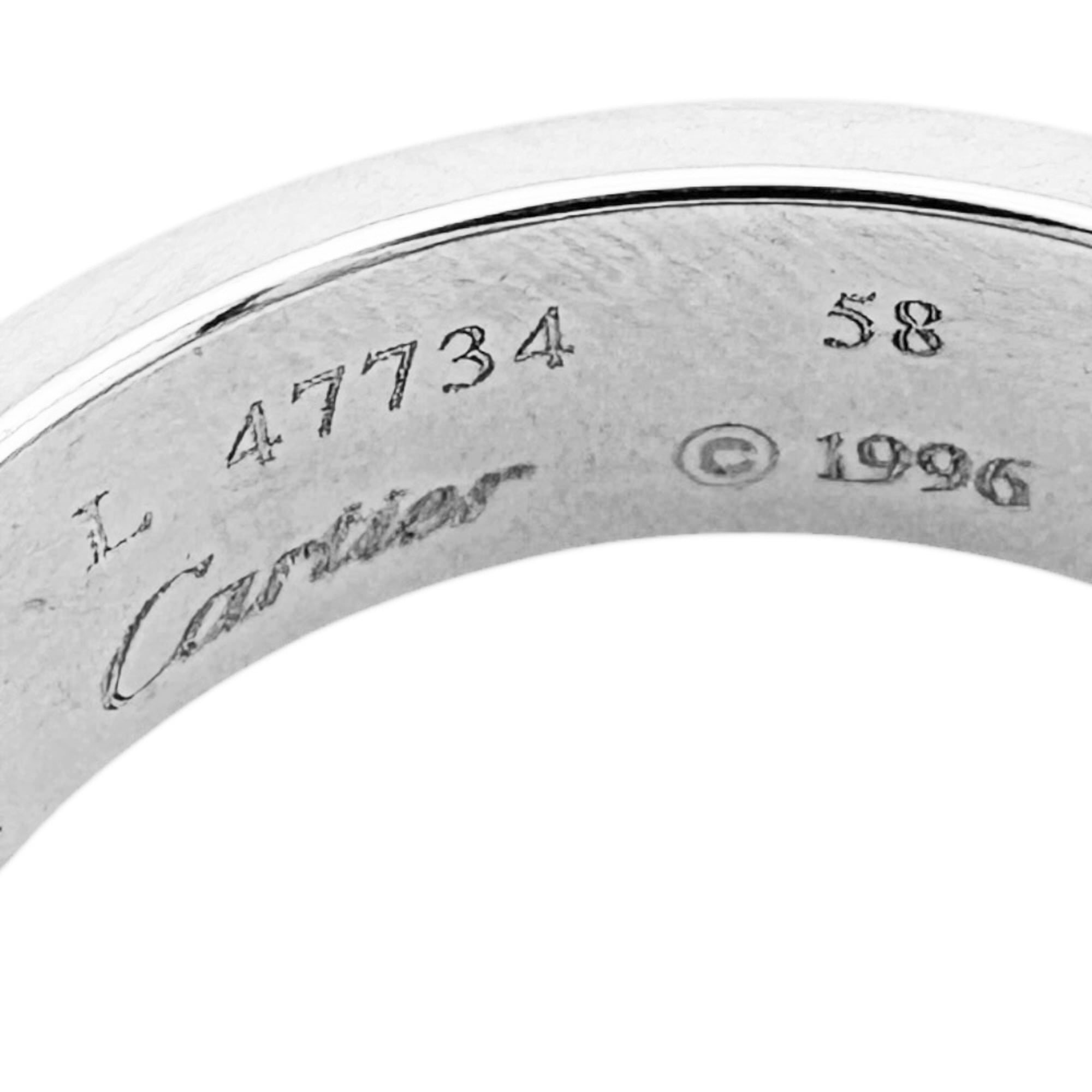 Cartier Love Silver White Gold (18K) Band Ring (Pre-Owned)