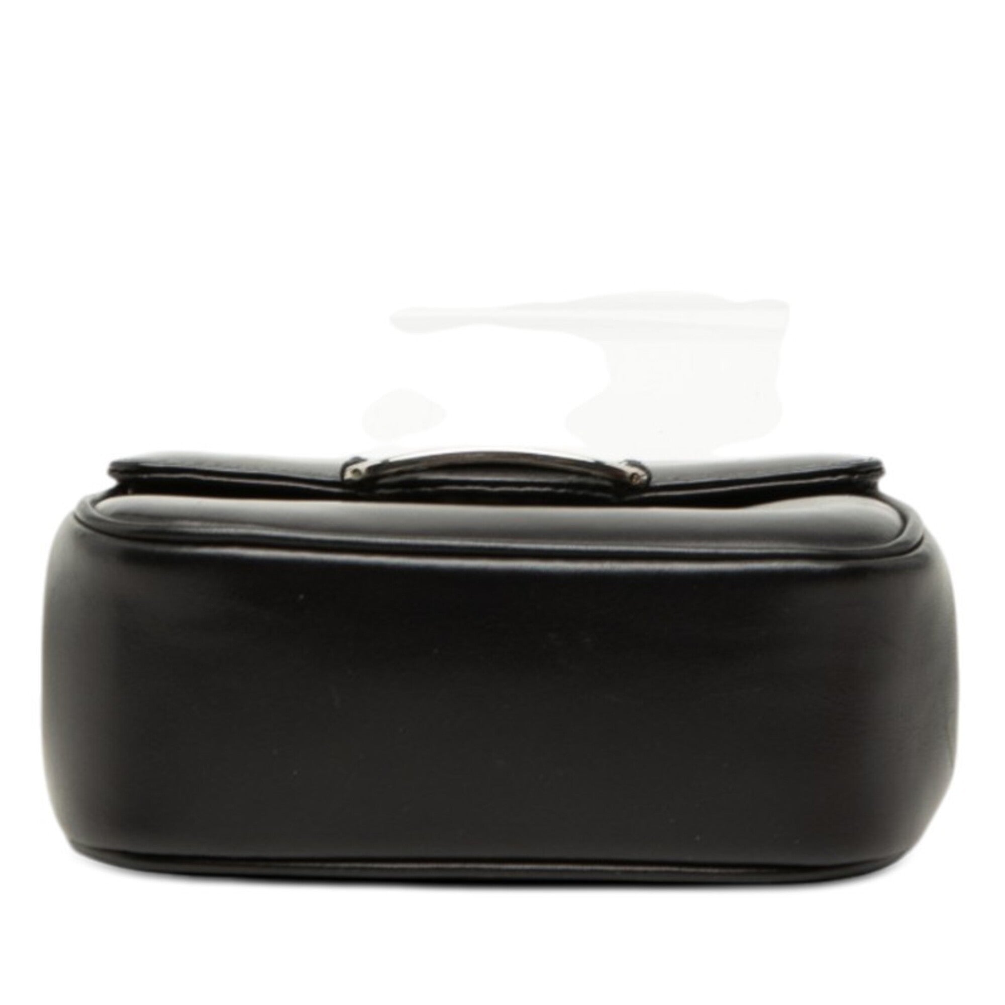 Salvatore Ferragamo Black Leather Shoulder Bag (Pre-Owned)