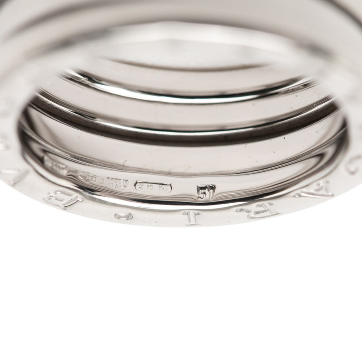 Bvlgari White Gold (18K) Band Ring (Pre-Owned)