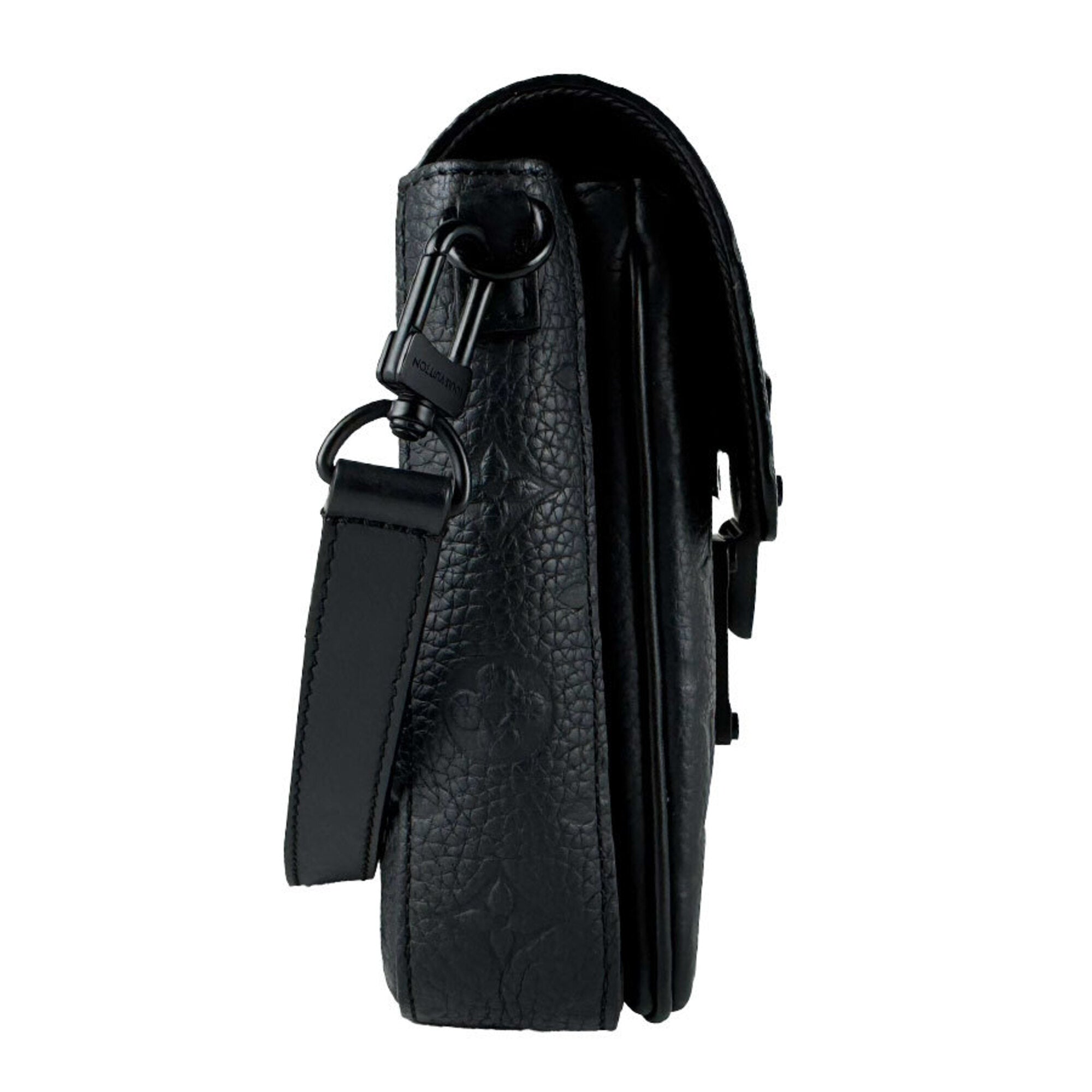 Louis Vuitton Black Leather Shoulder Bag (Pre-Owned)