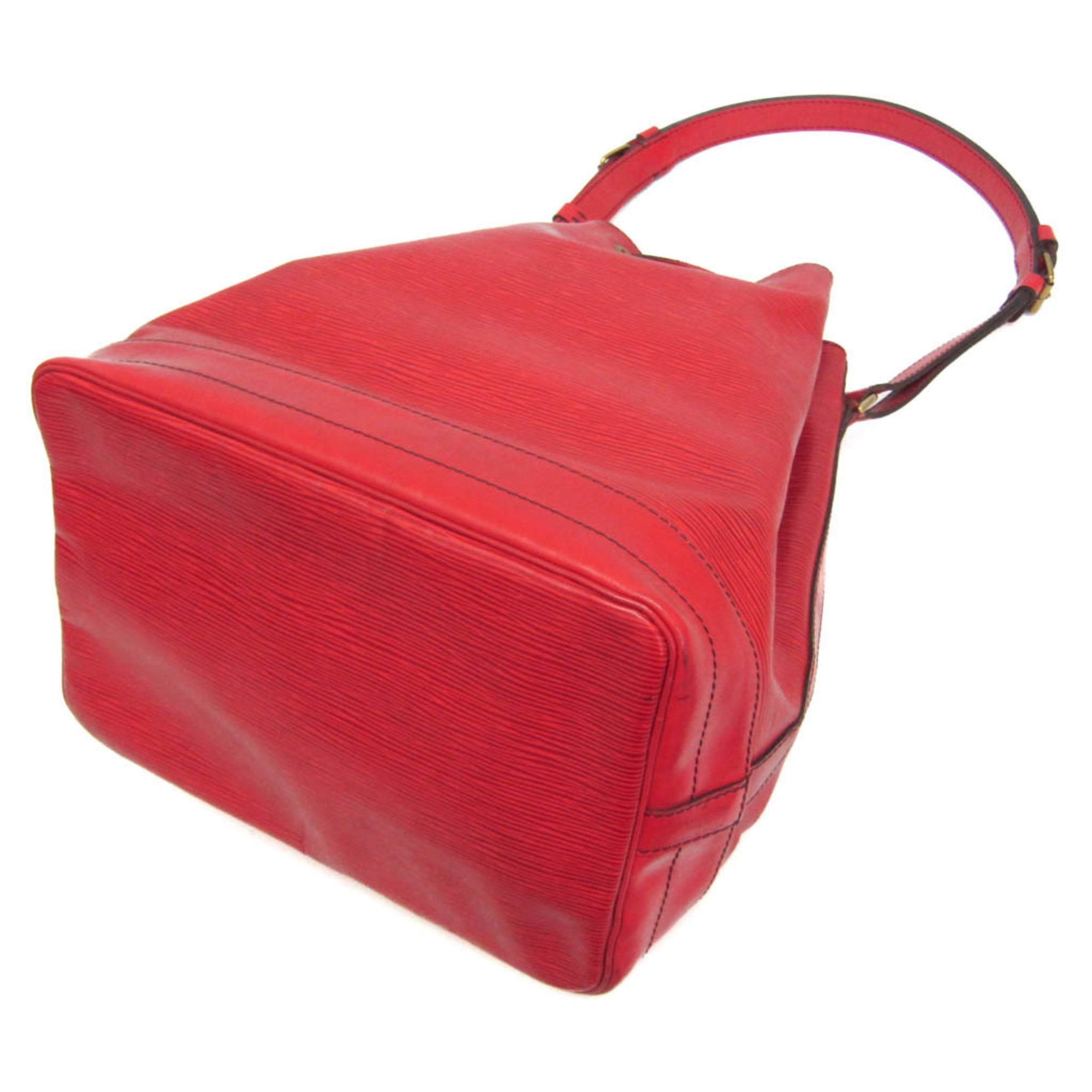 Louis Vuitton Noe Handbag Epi Leather Red Leather Shoulder Bag Bag (Pre-Owned)