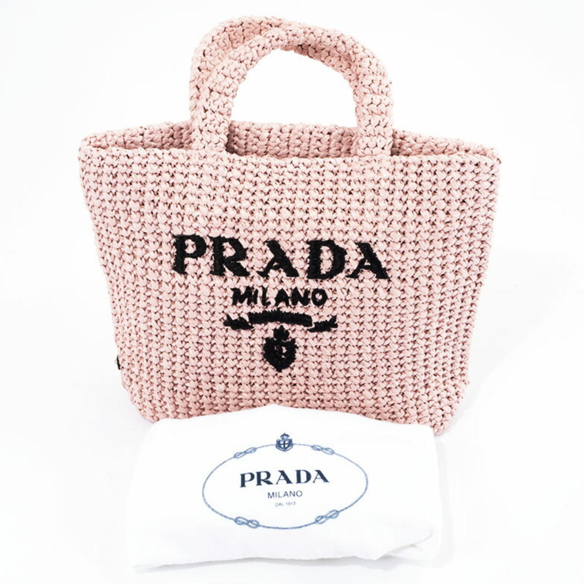 Prada Pink Viscose Tote Bag (Pre-Owned)