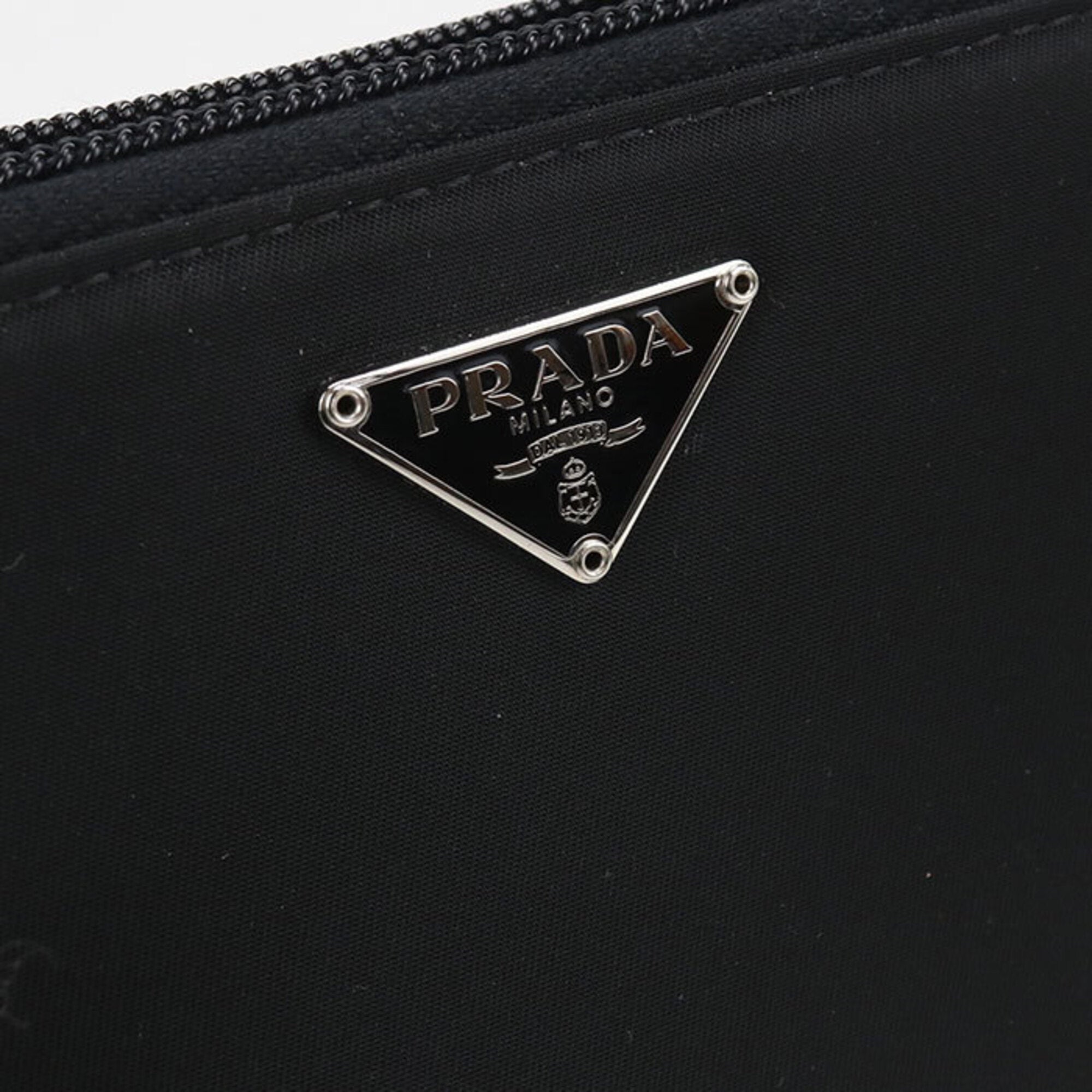 Prada Black Nylon Long Wallet (Bi-Fold) (Pre-Owned)