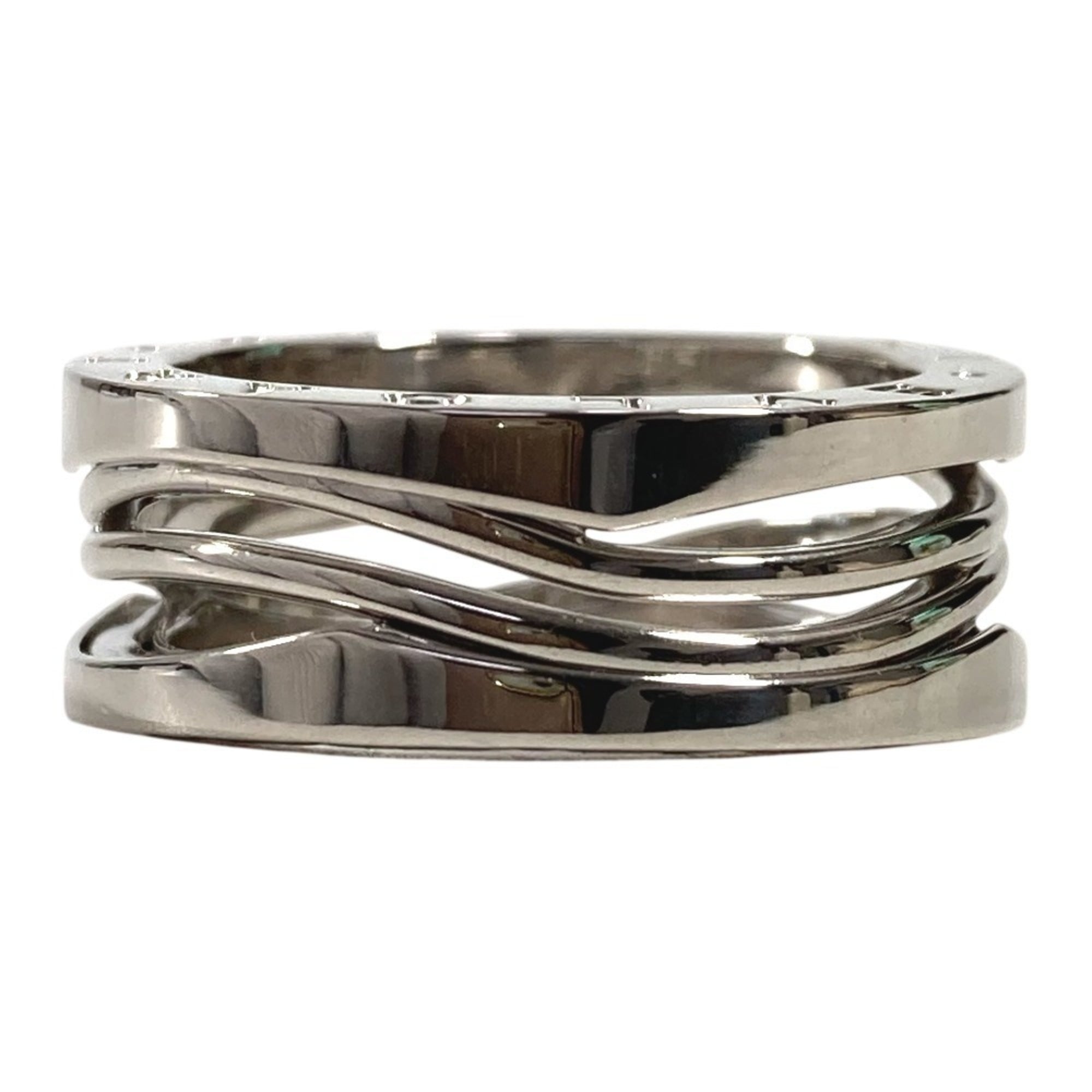 Bvlgari Silver White Gold (18K) Band Ring (Pre-Owned)