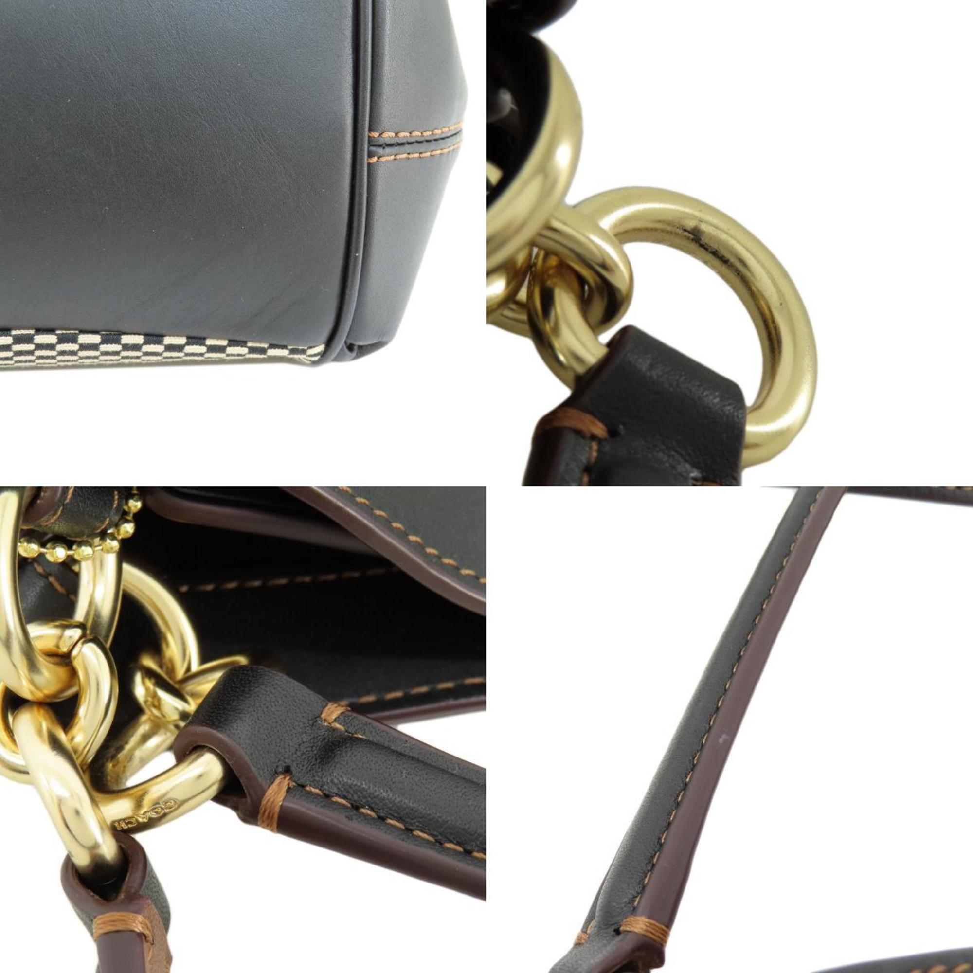 Coach Black Canvas Tote Bag (Pre-Owned)