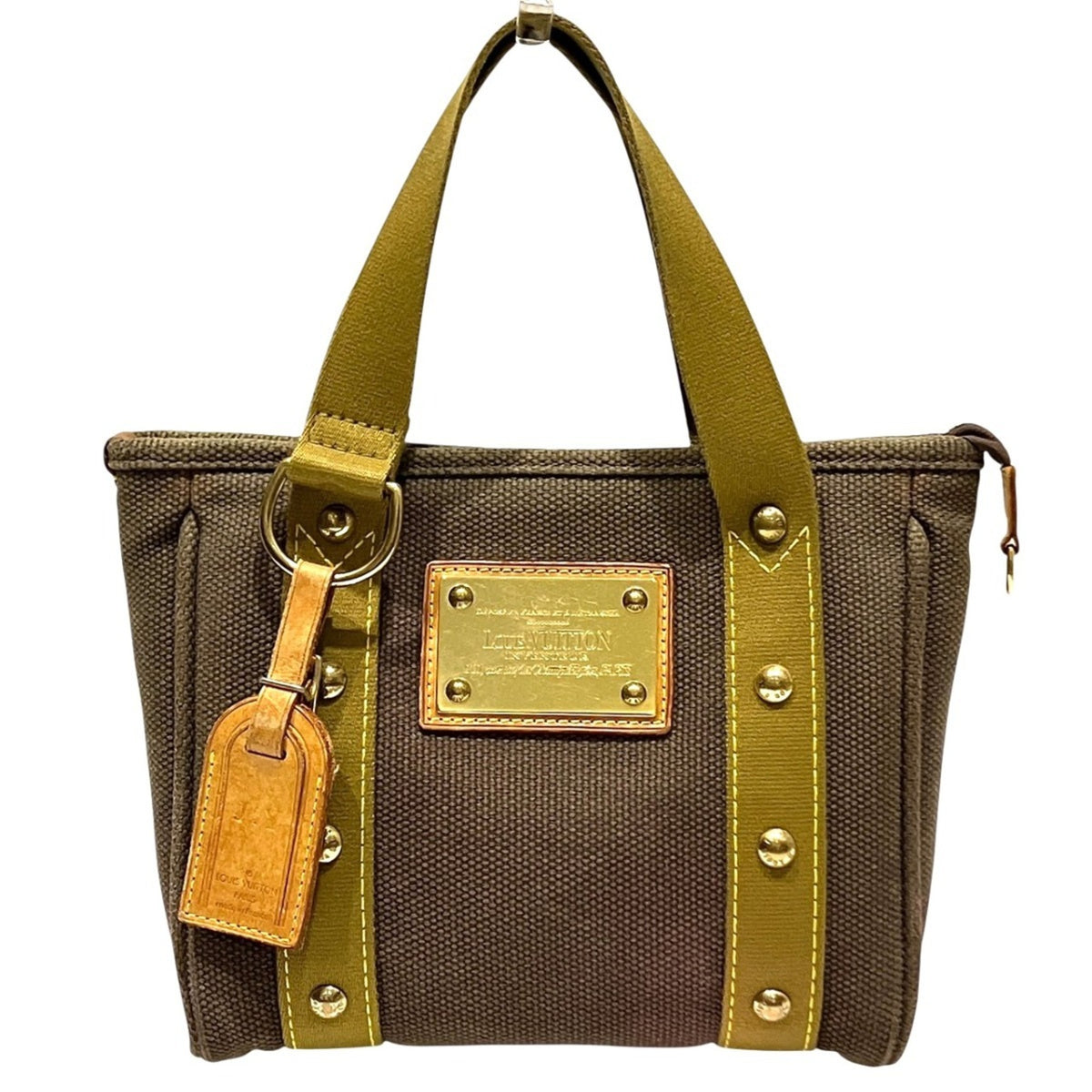 Louis Vuitton Antigua Brown Canvas Handbag (Pre-Owned)