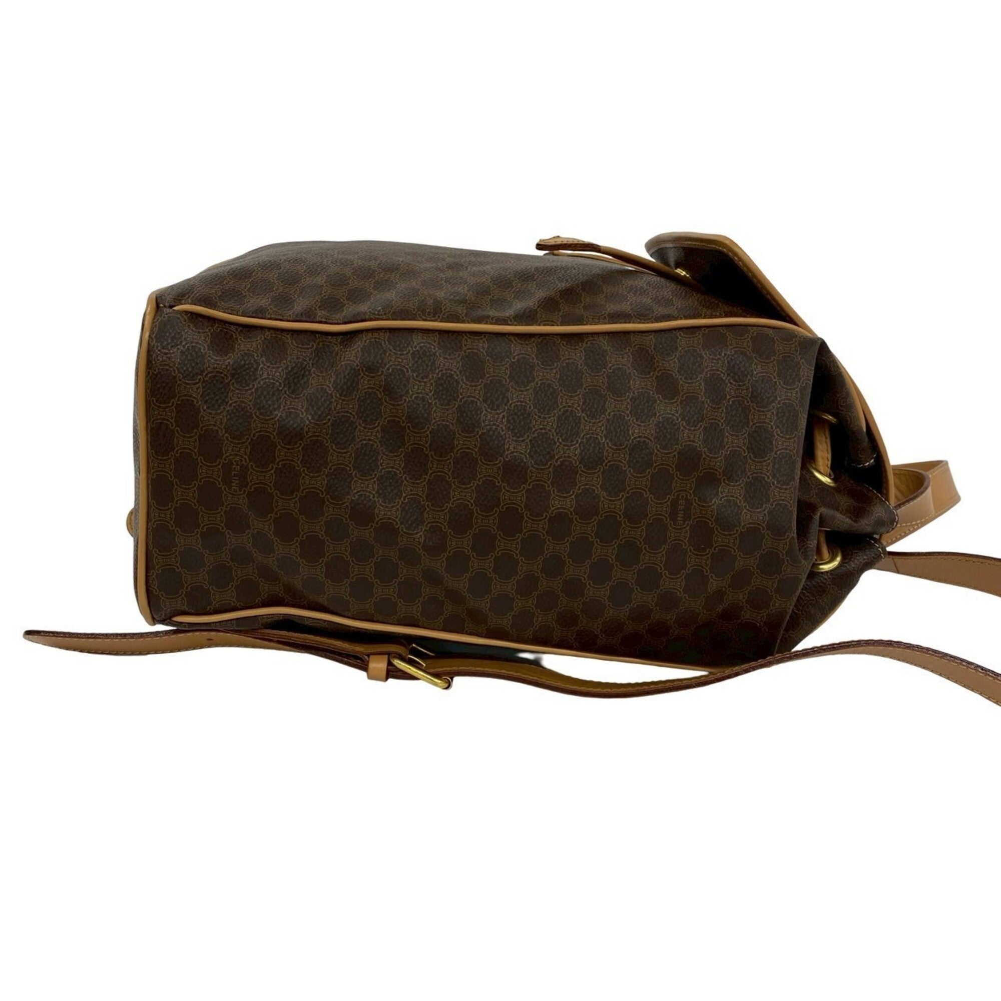 Celine Brown Pvc Leather Backpack (Pre-Owned)