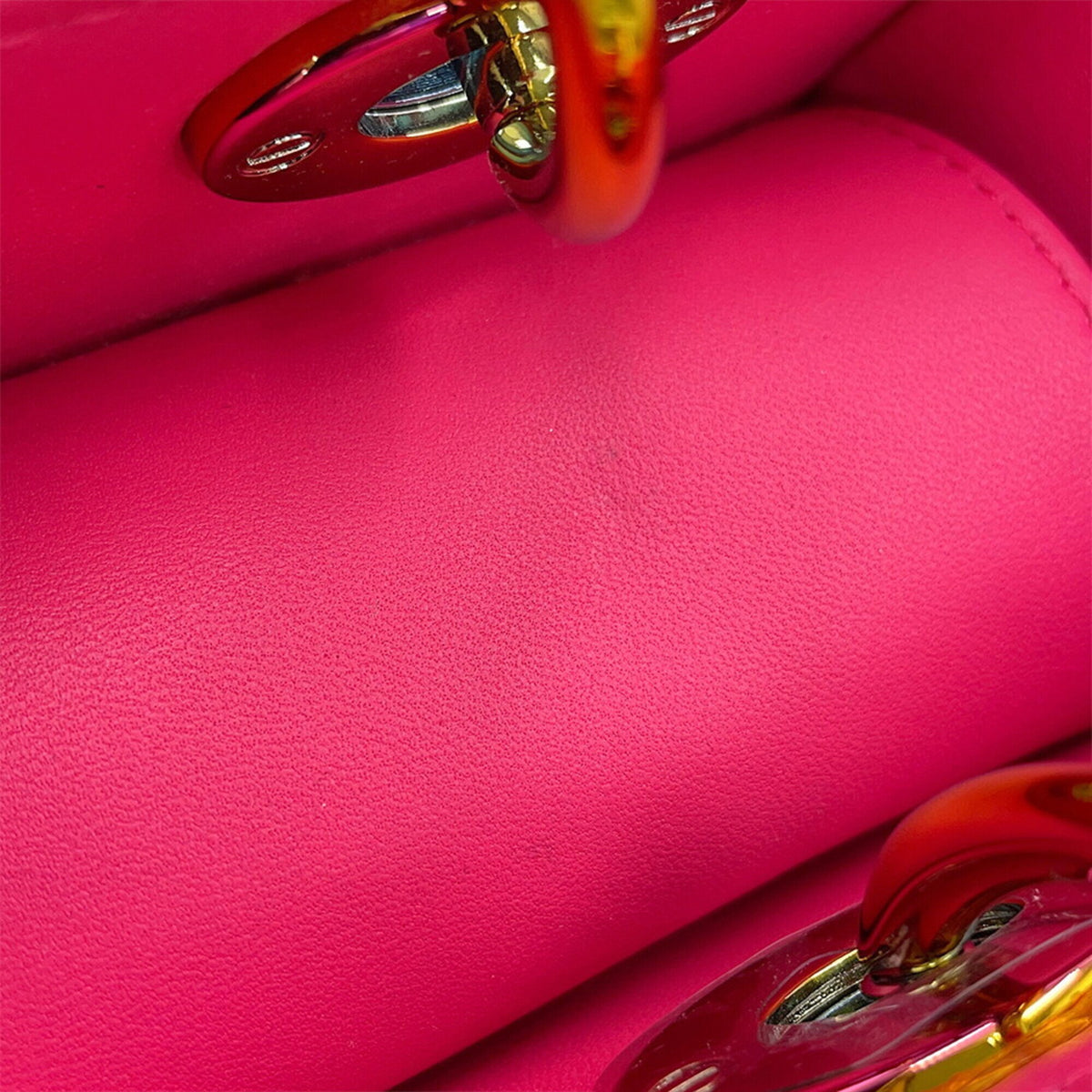 Christian Dior Lady Dior Pink Leather Handbag (Pre-Owned)
