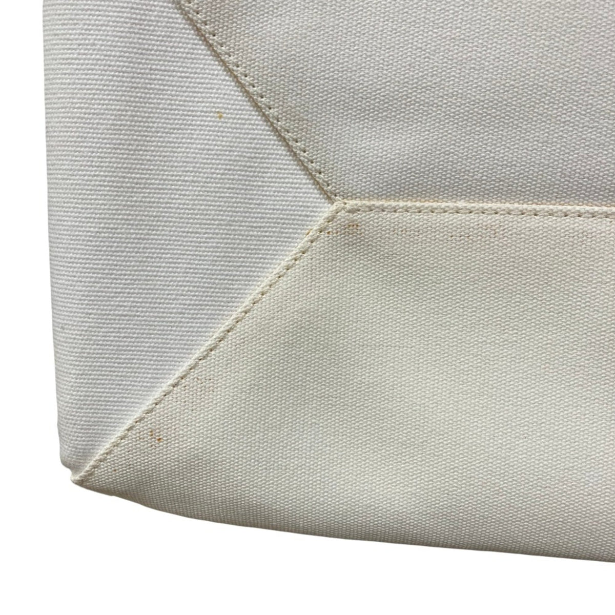 Stella Mccartney White Yellow Canvas Tote Bag (Pre-Owned)