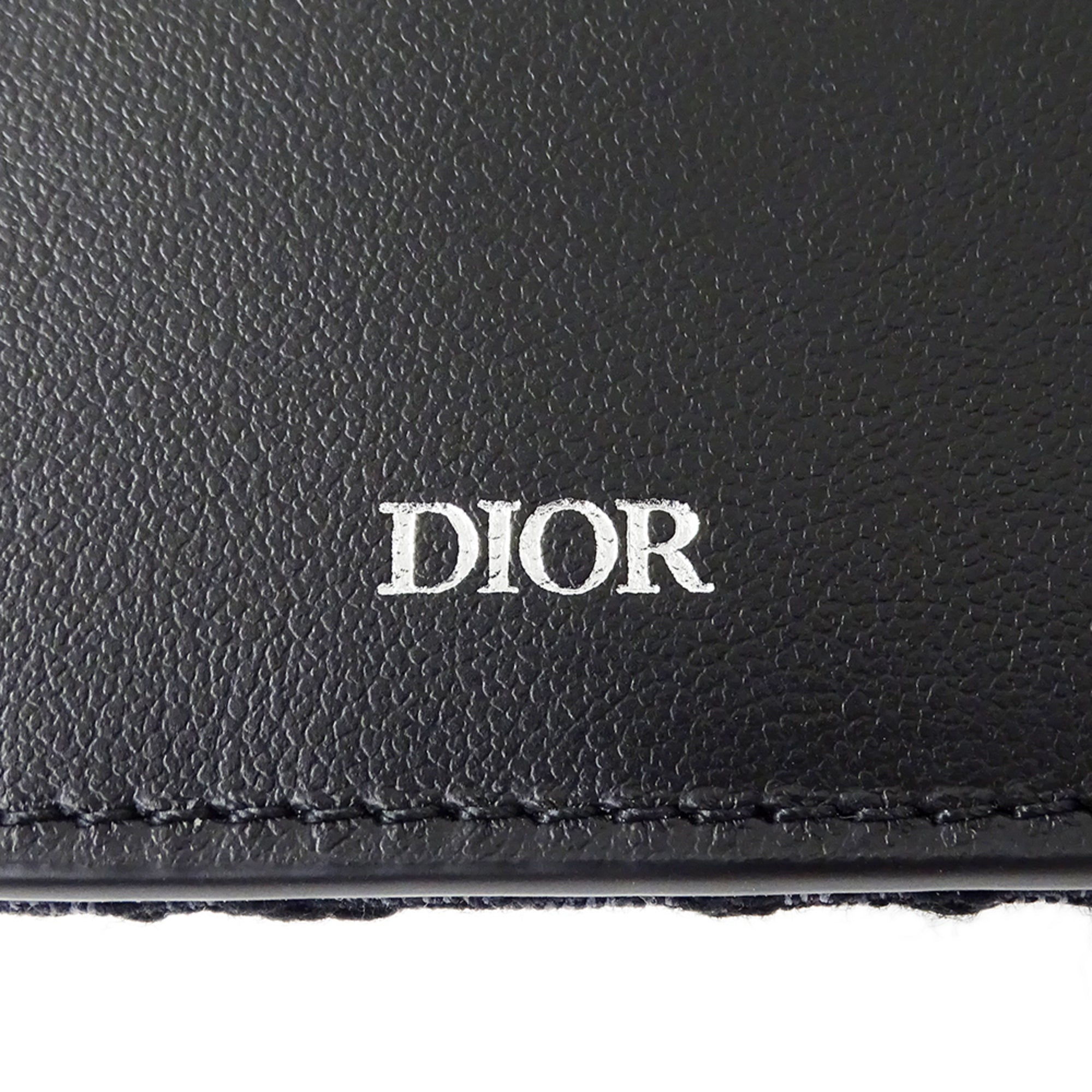 Christian Dior Black Jacquard Wallet (Bi-Fold) (Pre-Owned)