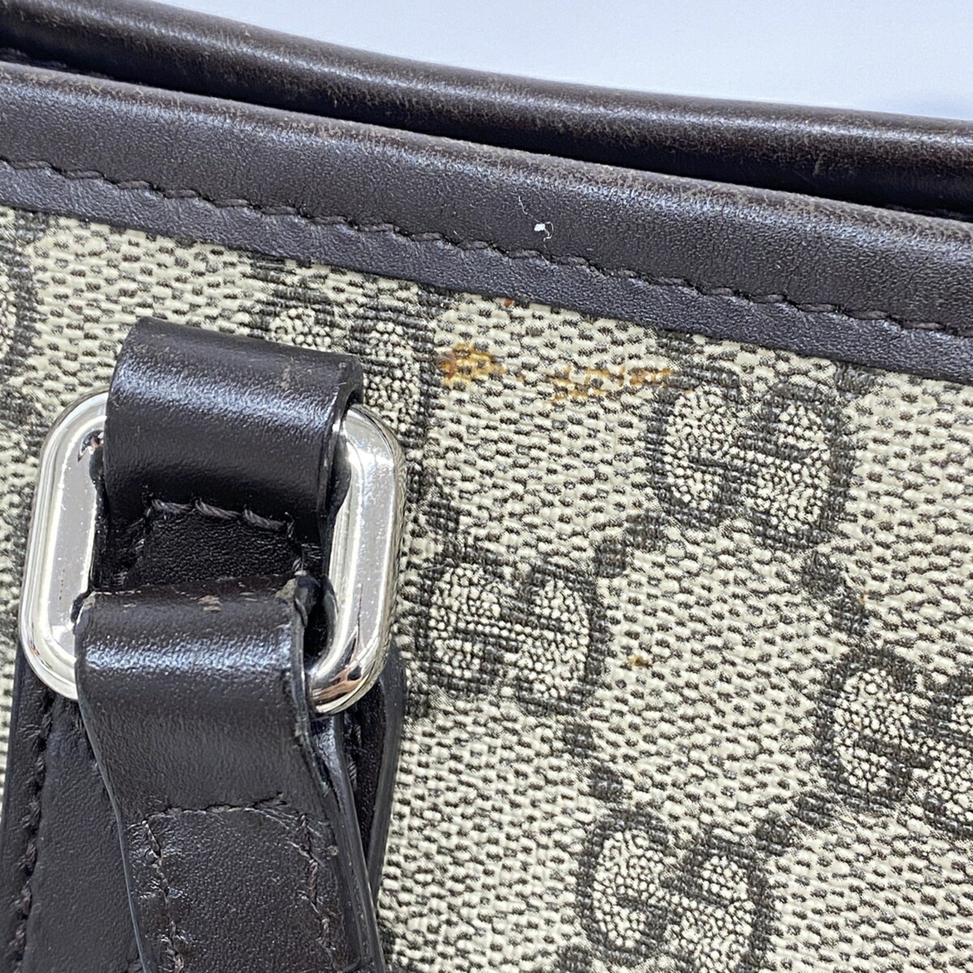 Gucci Brown Pvc Handbag (Pre-Owned)