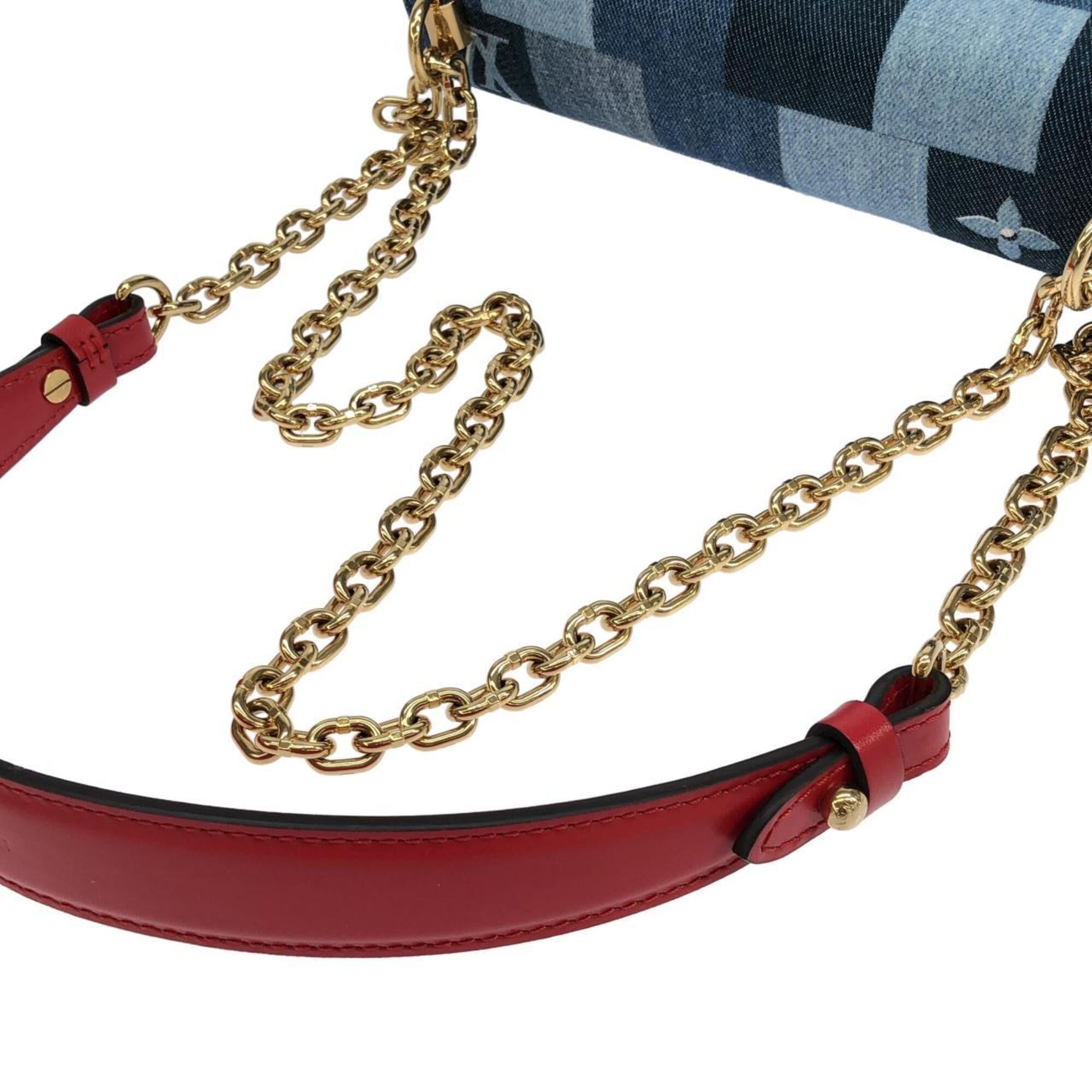 Louis Vuitton Blue Rouge Denim Shoulder Bag (Pre-Owned)