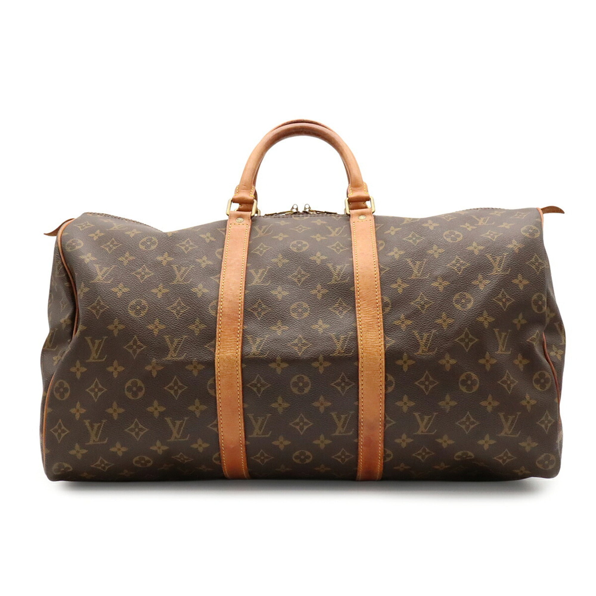 Louis Vuitton Brown Monogram Boston Bag Handbag (Pre-Owned)