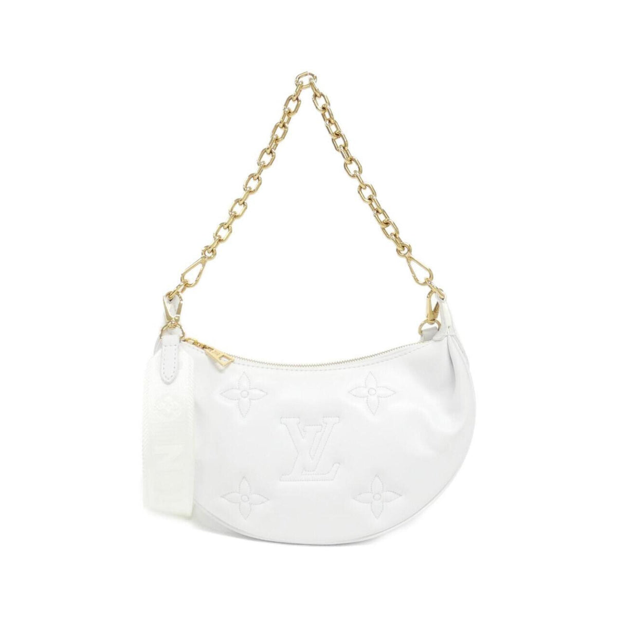 Louis Vuitton White Leather Shoulder Bag (Pre-Owned)