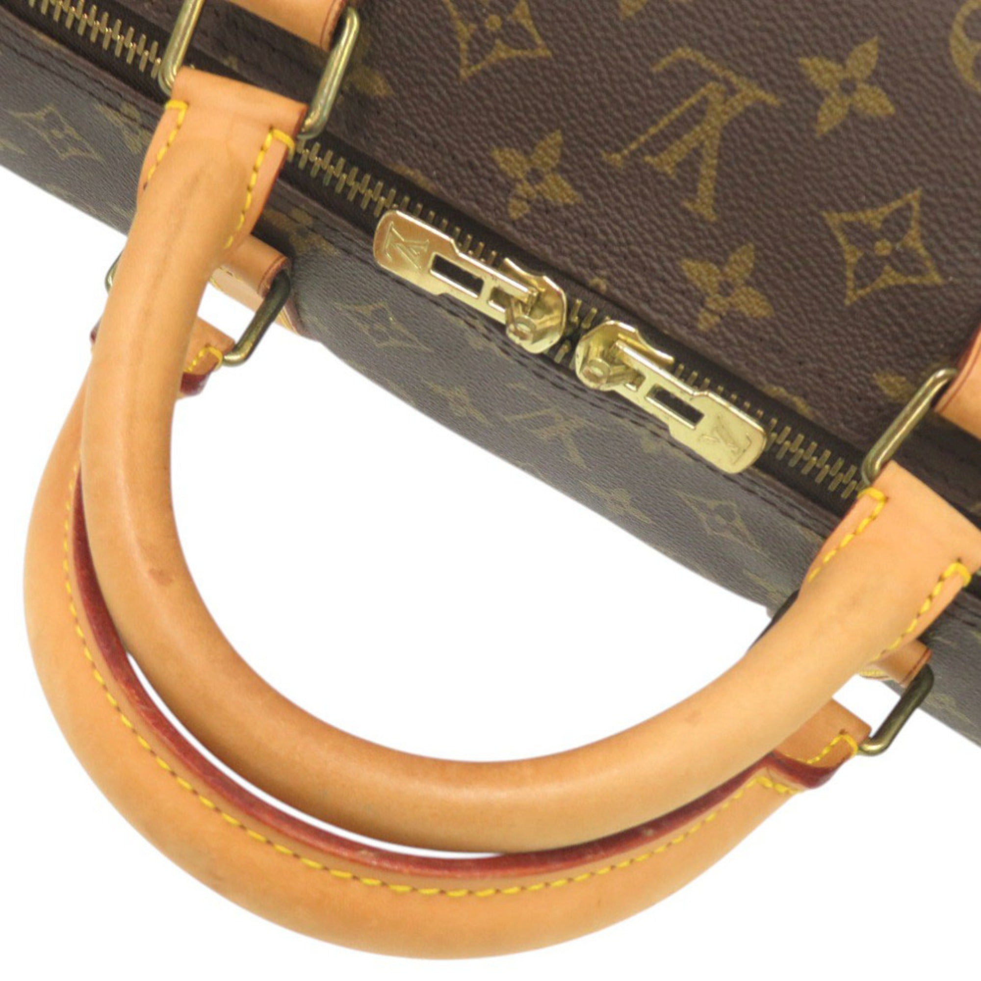 Louis Vuitton Brown Monogram Canvas Boston Bag (Pre-Owned)