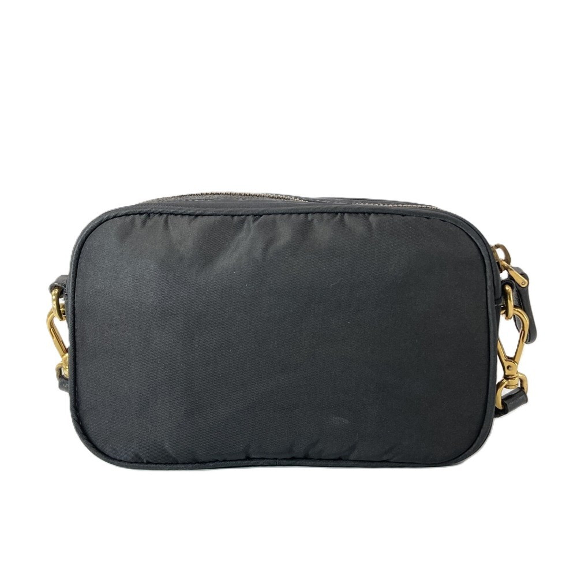 Prada Black Nylon Handbag Pouch Shoulder Bag (Pre-Owned)