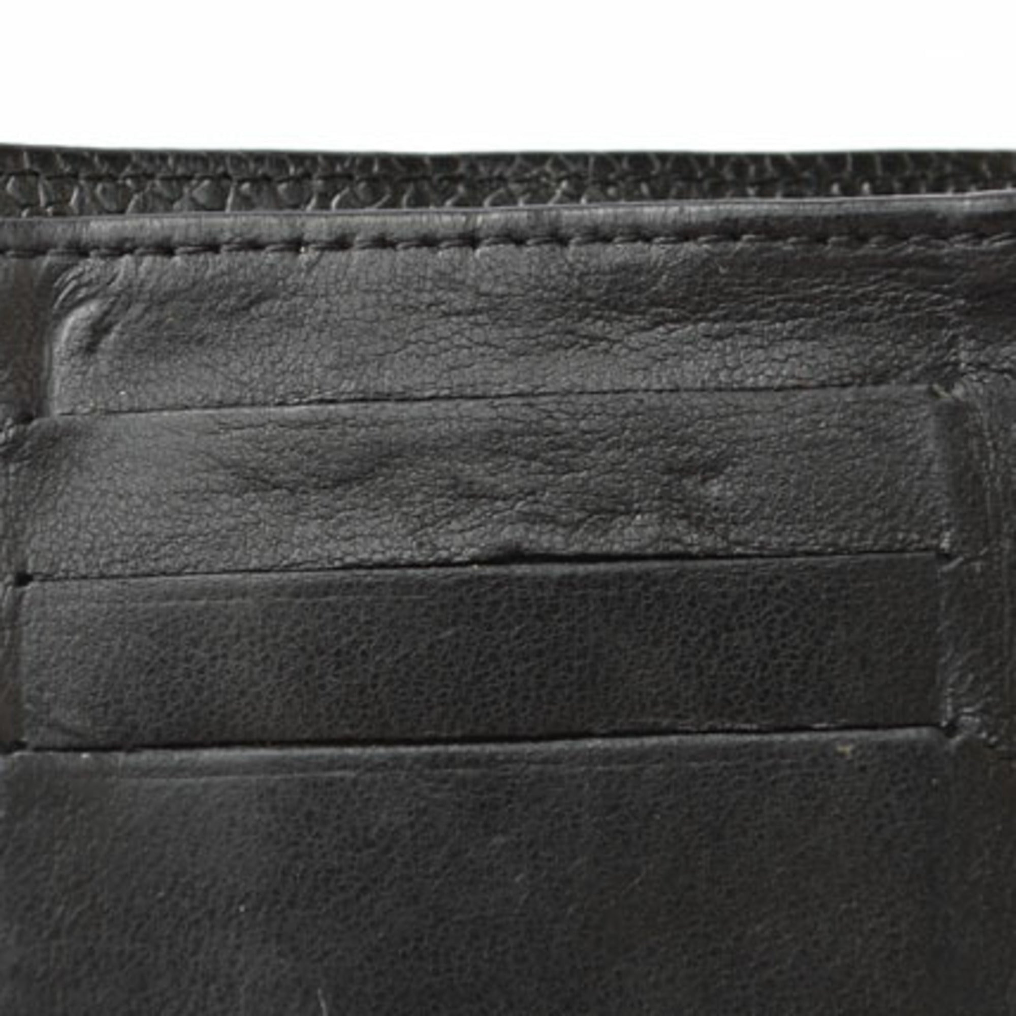 Chanel Black Caviar Leather Wallet (Bi-Fold) (Pre-Owned)