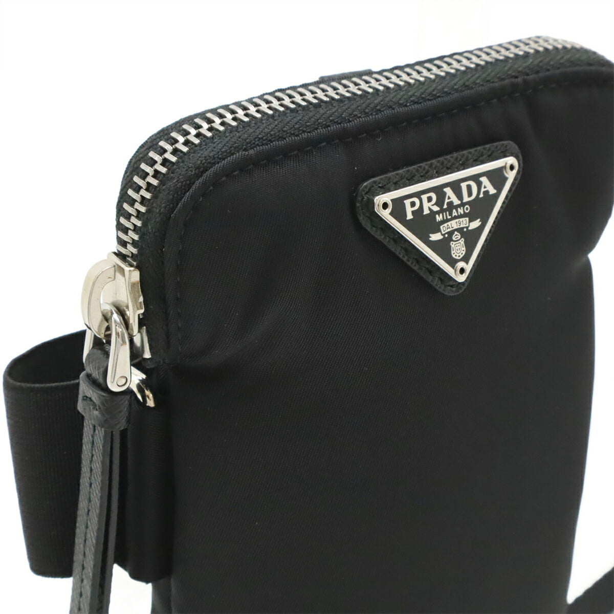 Prada Black Nero Nylon Handbag Pouch Shoulder Bag (Pre-Owned)