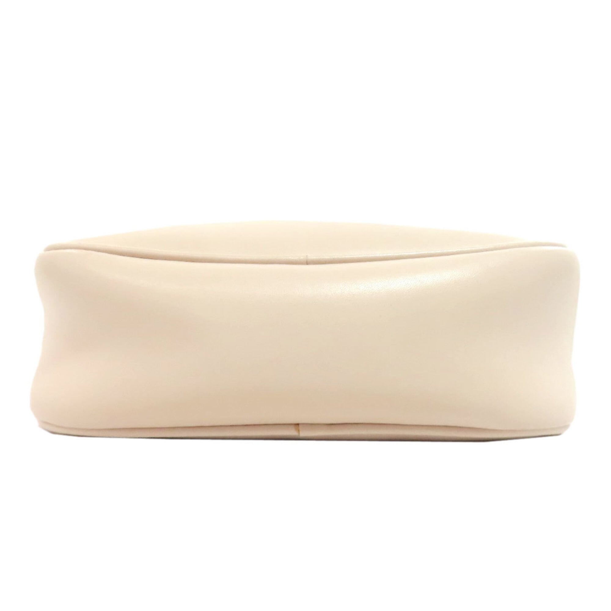 Salvatore Ferragamo Beige White Leather Shoulder Bag (Pre-Owned)
