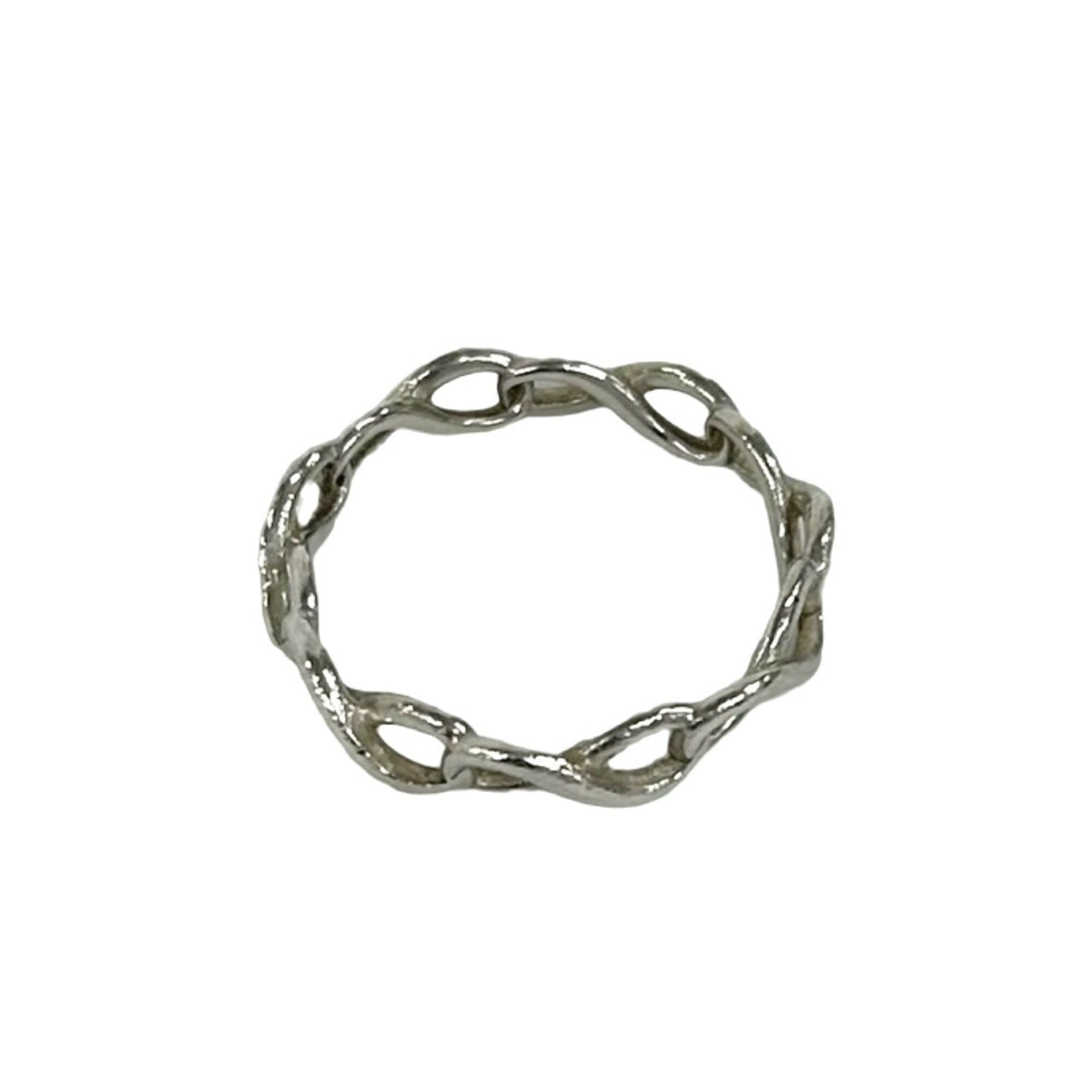 Tiffany Silver Silver 925 Band Ring (Pre-Owned)