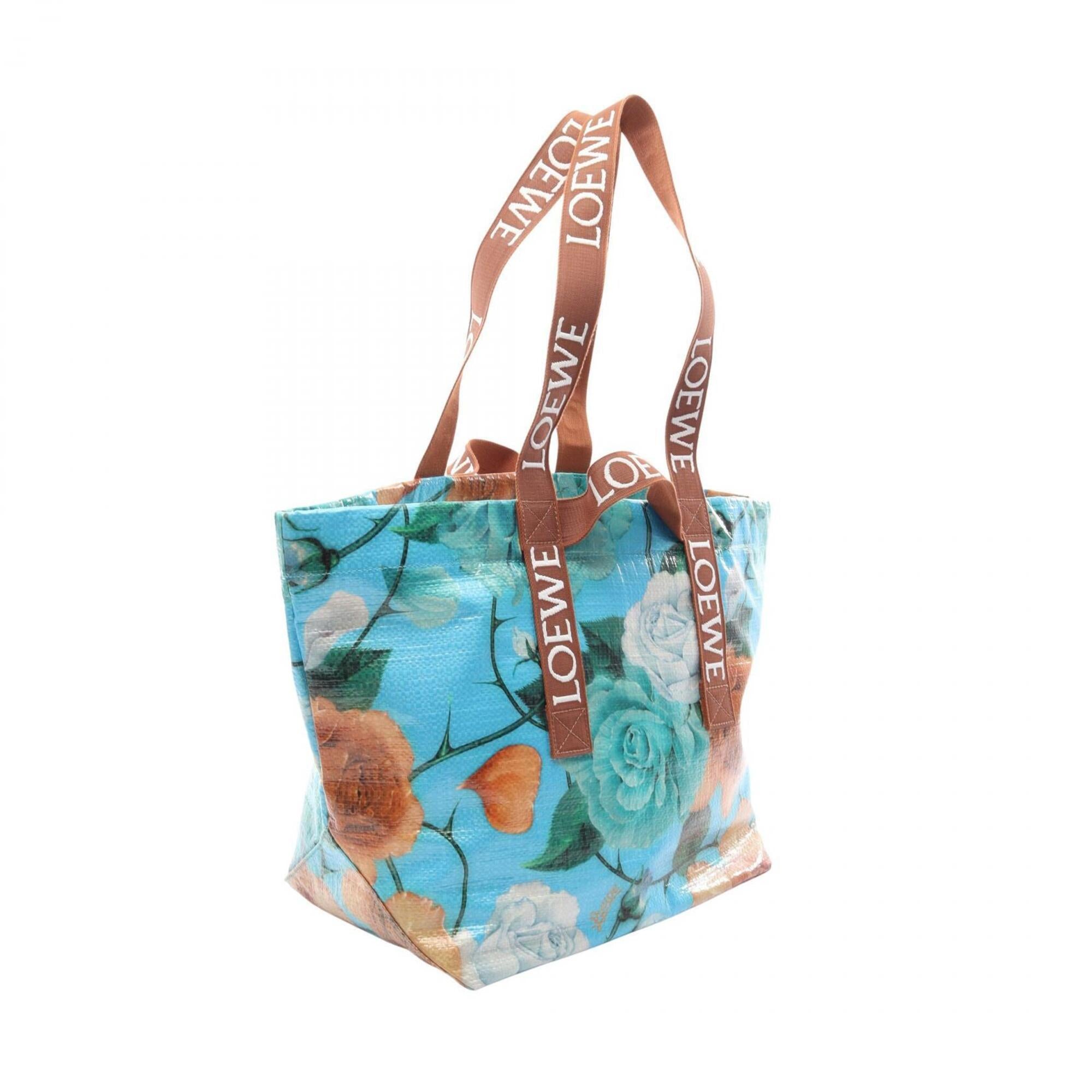 Loewe Multi-Color Vinyl Canvas Handbag Tote Bag (Pre-Owned)