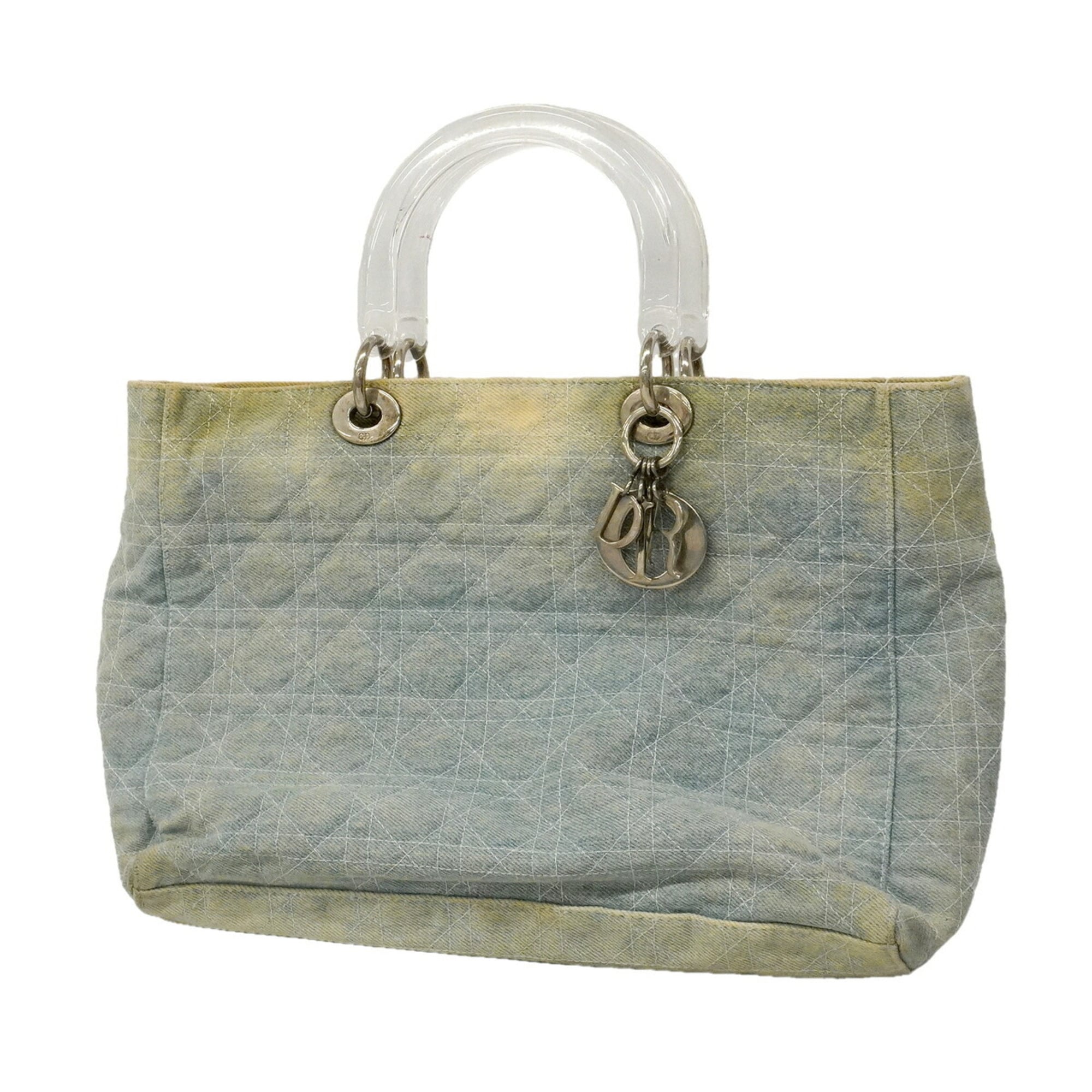 Christian Dior Blue Denim Tote Bag (Pre-Owned)