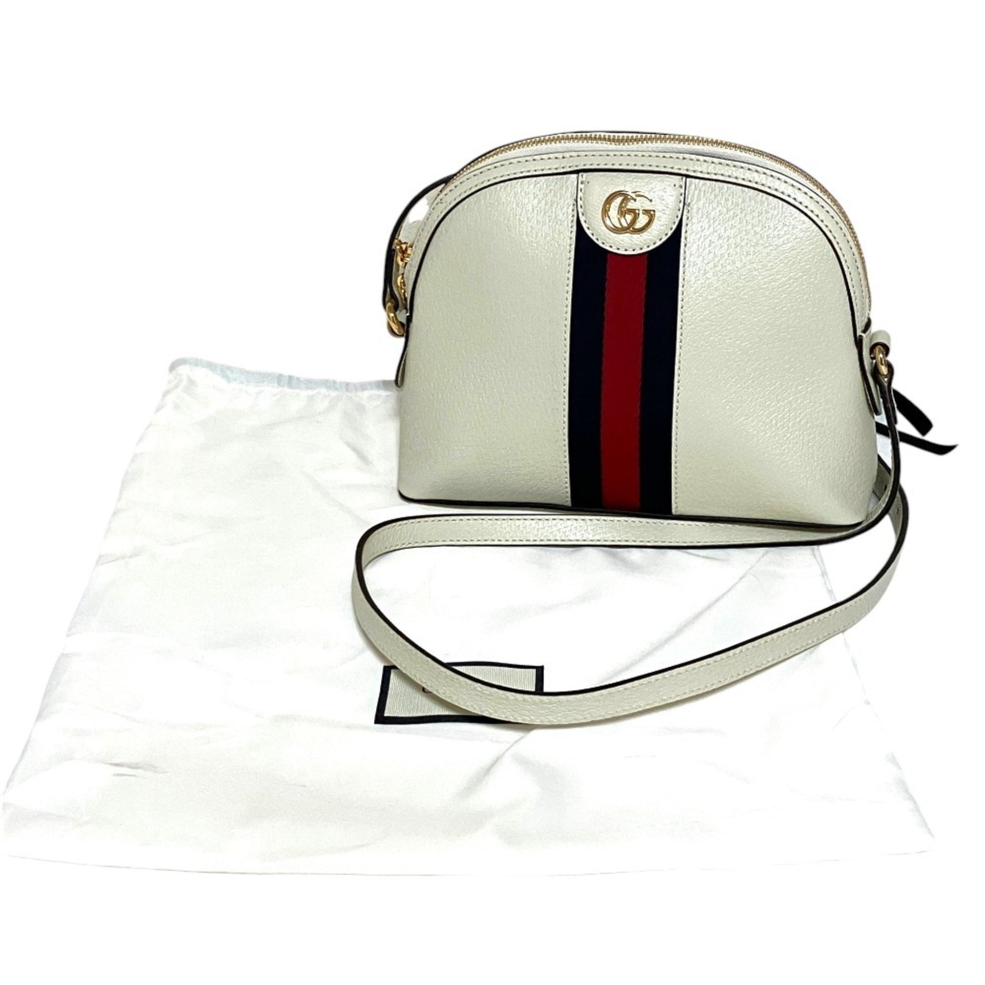Gucci Gg Marmont Off-White Shoulder Bag (Pre-Owned)