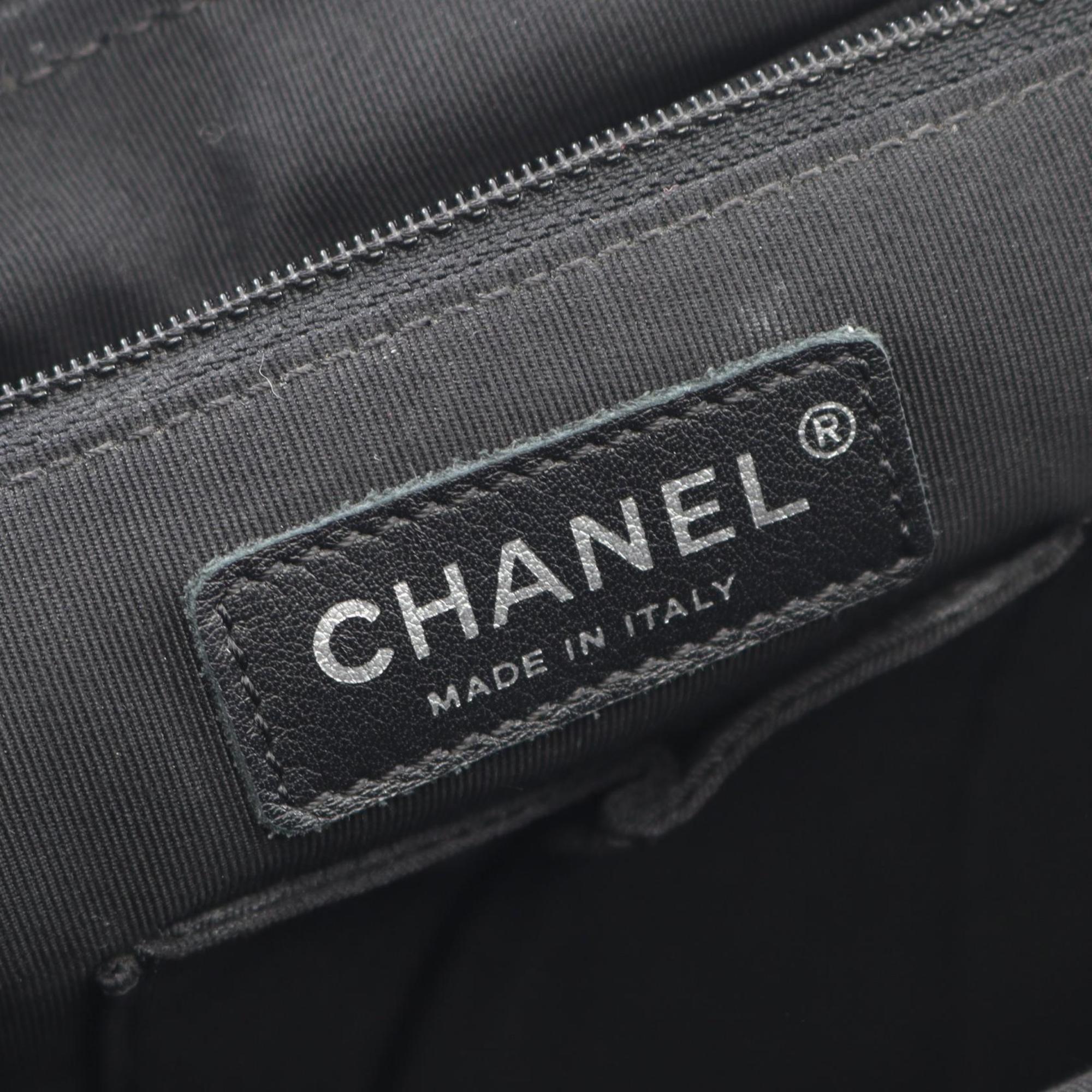 Chanel Gray Leather Backpack (Pre-Owned)