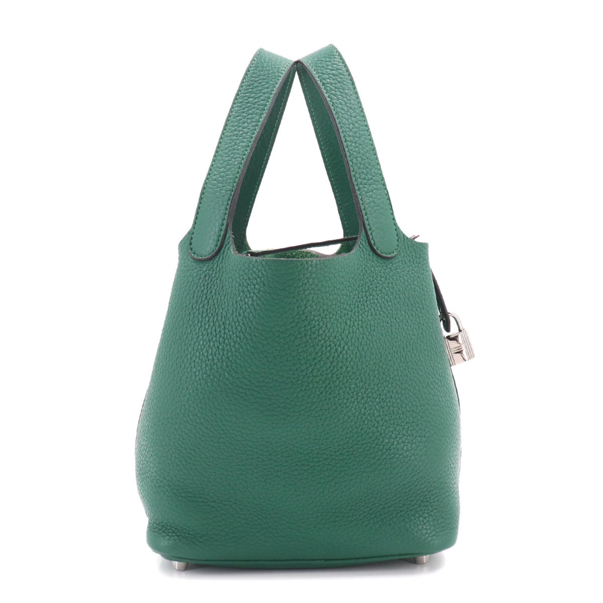 Piko Green Leather Handbag (Pre-Owned)