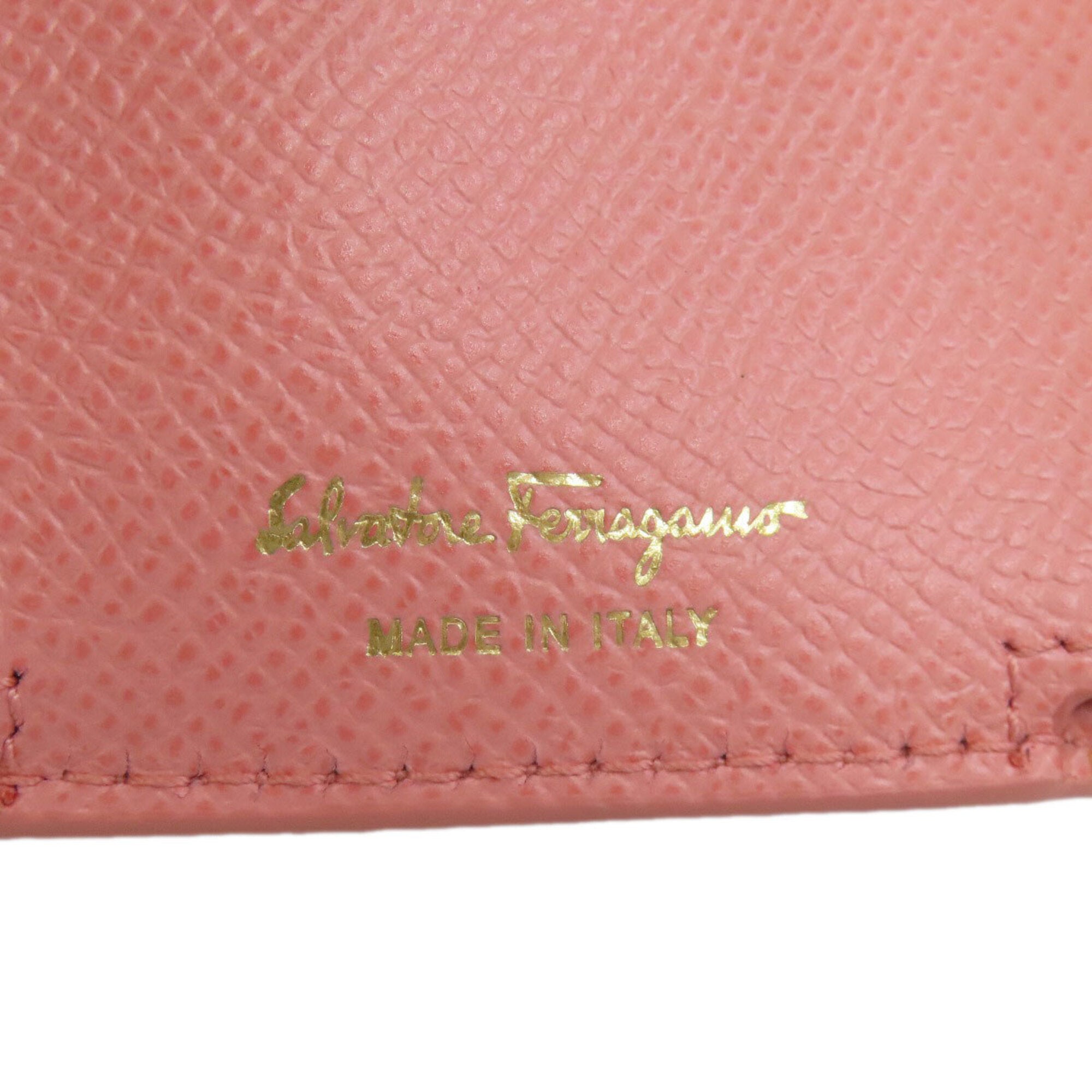 Salvatore Ferragamo Pink Leather Wallet (Bi-Fold) (Pre-Owned)
