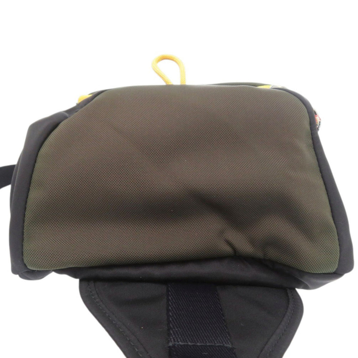 Burberry Black Khaki Yellow Nylon Acrylic Backpack (Pre-Owned)