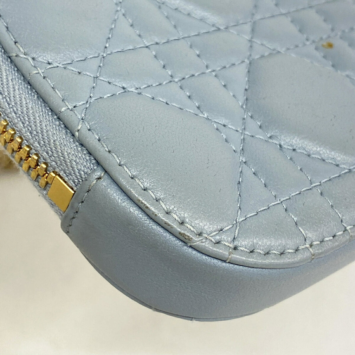 Christian Dior Blue Leather Shoulder Bag (Pre-Owned)