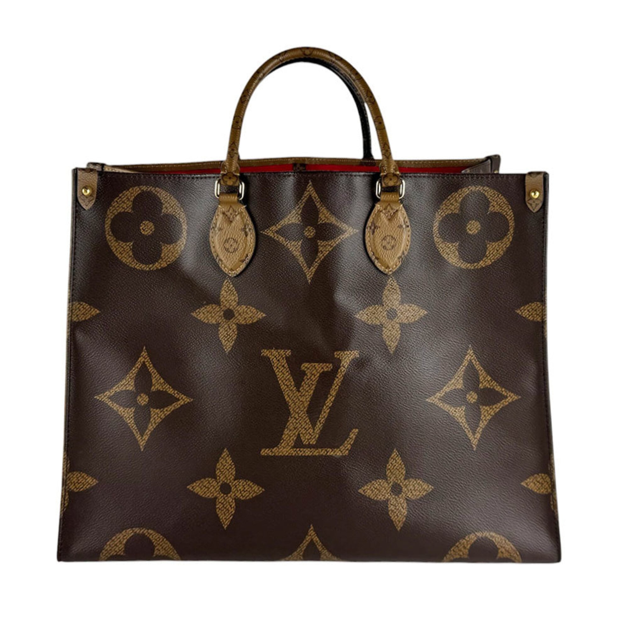 Louis Vuitton Brown Monogram Reverse Monogram Reverse Handbag (Pre-Owned)