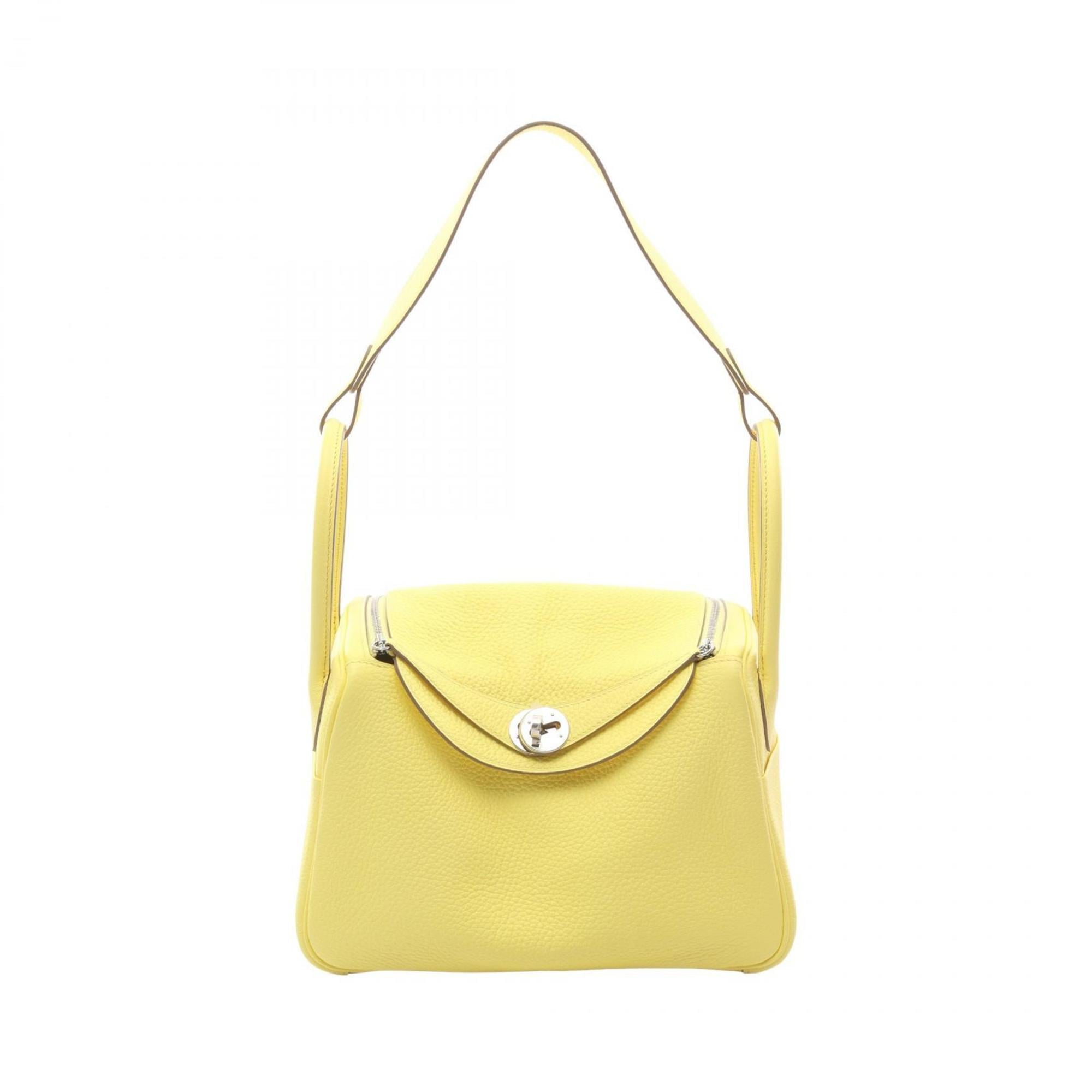 Hermes Yellow Taurillon Clemence Leather Leather Shoulder Bag (Pre-Owned)