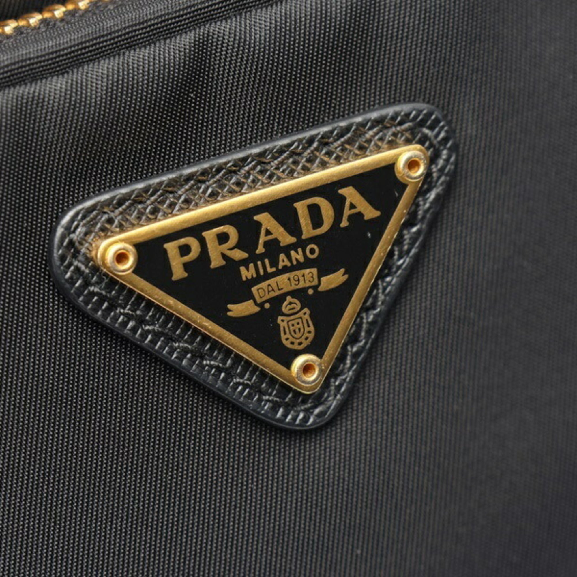Prada Black Fabric Shoulder Bag (Pre-Owned)