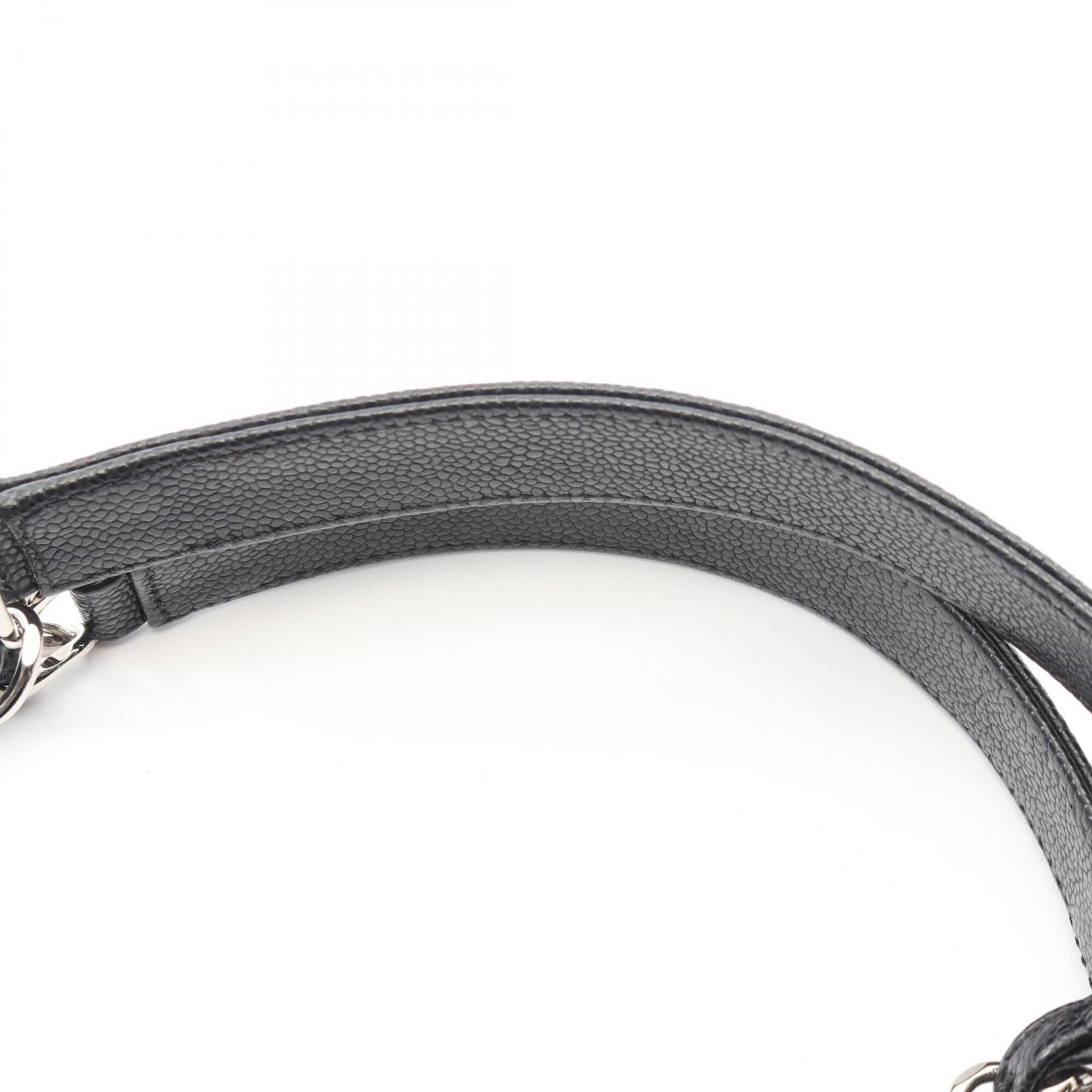 Chanel Black Grained Calfskin Handbag Tote Bag (Pre-Owned)
