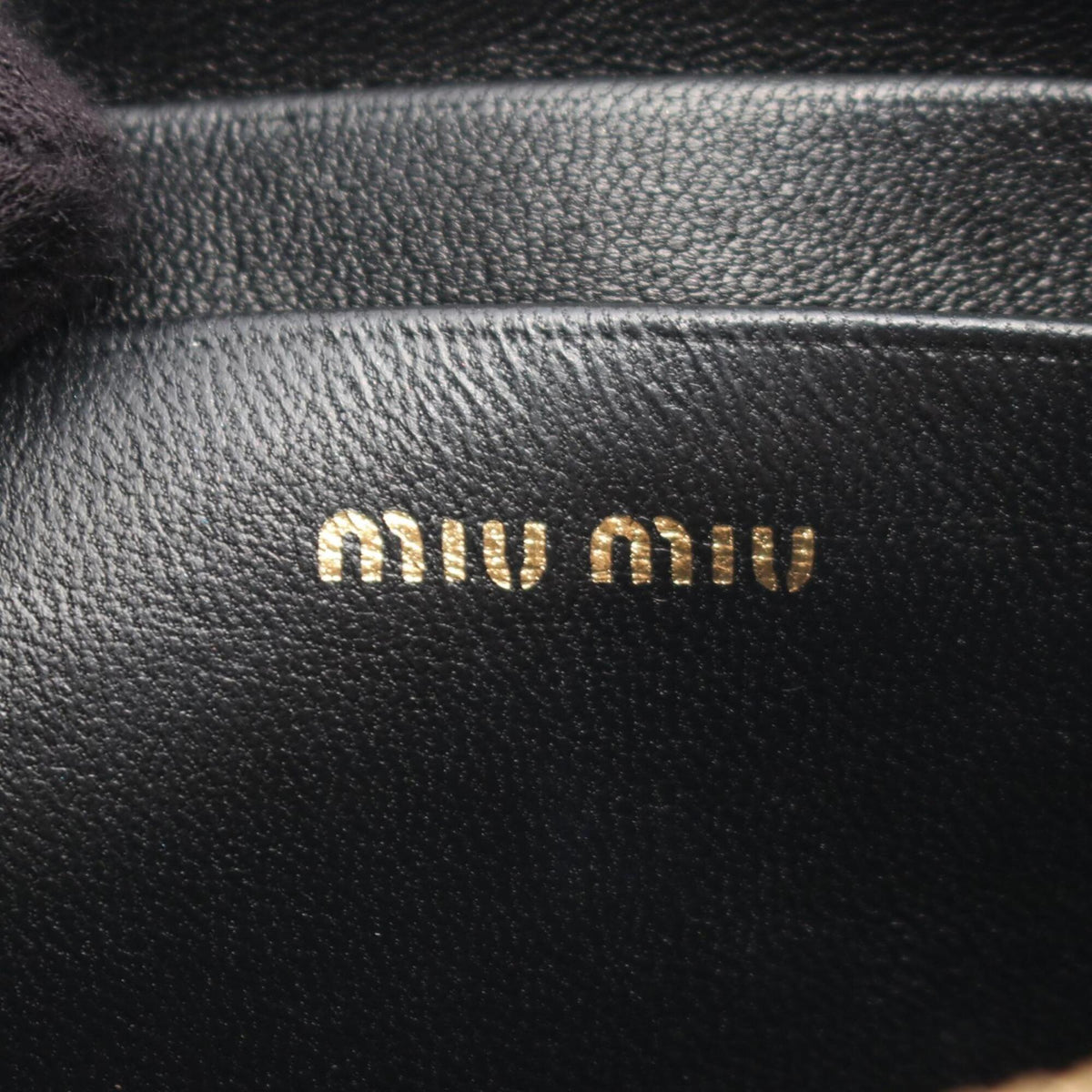 Miu Miu Black Leather Handbag Shoulder Bag (Pre-Owned)